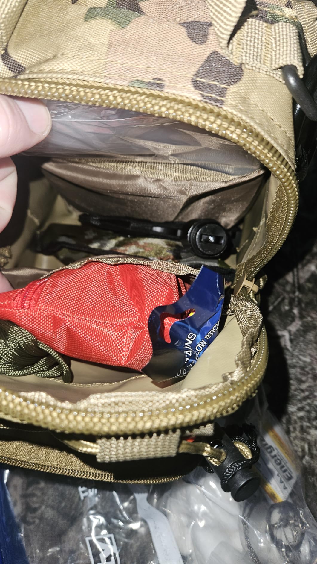 Survival Kit, 262Pcs Survival Gear and Supplies with First Aid Kit Pouch and Crossbody Bag, Emergency Kit with Tent, Camping Axe Hammer, Survival Shovel w/Pick, Bug Out Bag Gifts for Men Women customer photo 2