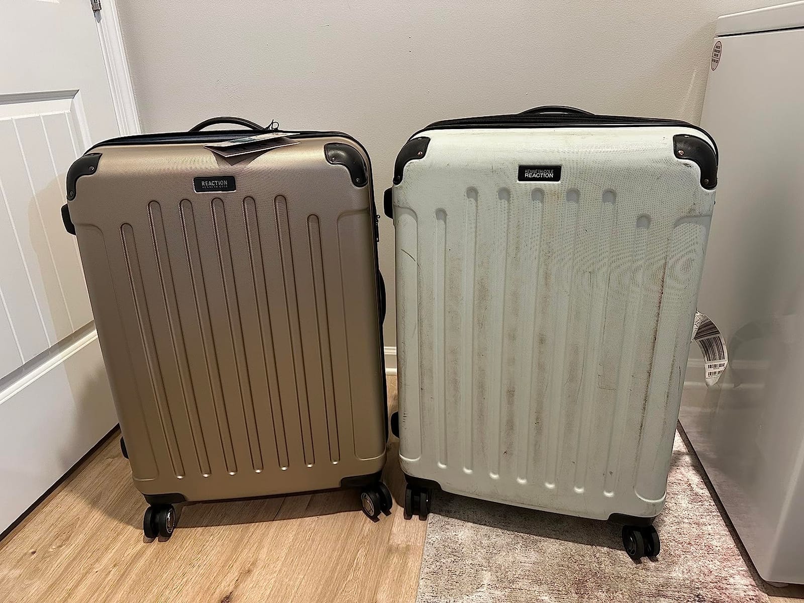 Kenneth Cole REACTION Renegade Luggage Expandable 8-Wheel Spinner Lightweight Hardside Suitcase, Periwinkle Blue, 24-Inch Checked customer photo 2