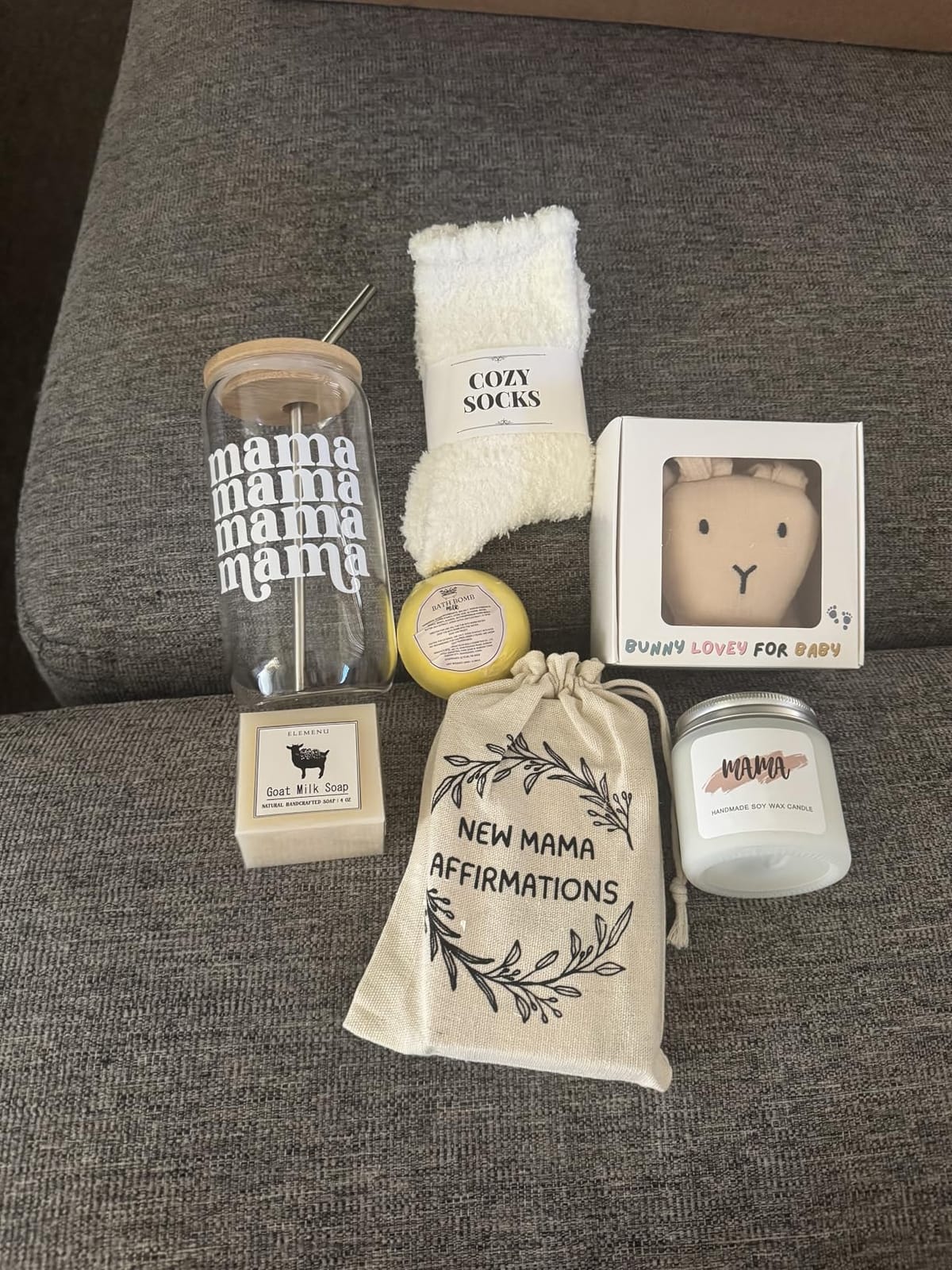New Mom Care Package After Baby, 7pcs New Mom Gifts Set After Birth, Postpartum Gifts for Mom, After Birth Postpartum Essentials for Mom Kit, Pregnancy Gifts for First-Time Moms, Expecting Mom customer photo 2