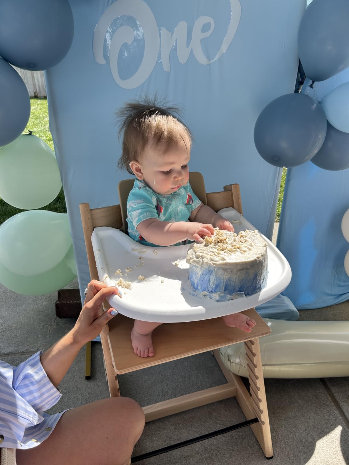 Stokke Tripp Trapp High Chair 2, Natural - Includes Chair + Baby Set with Removable Harness for Children 6-36 Months - Adjustable, Ergonomic & Easy to Clean customer photo 1