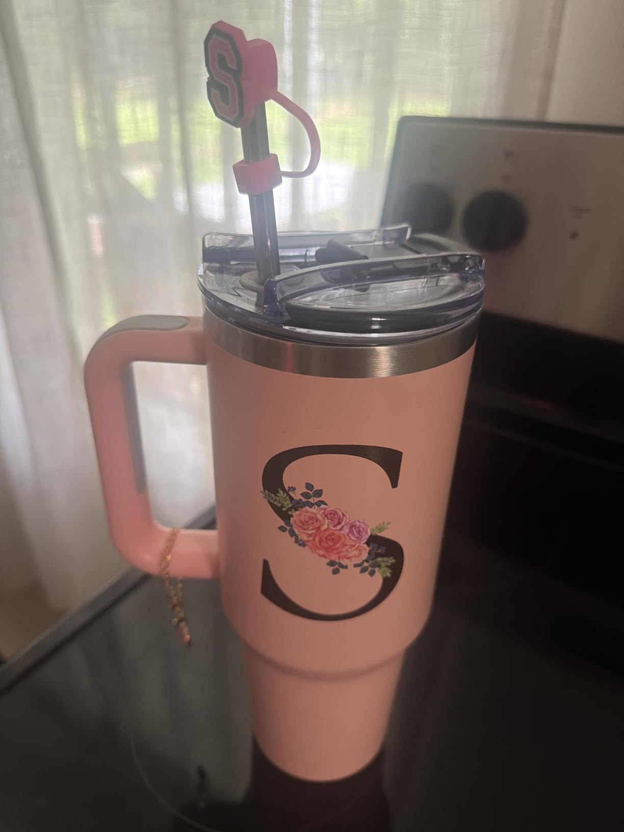 Monogrammed Gifts for Women,Gifts for Women,40oz Initial Tumbler customer photo 1