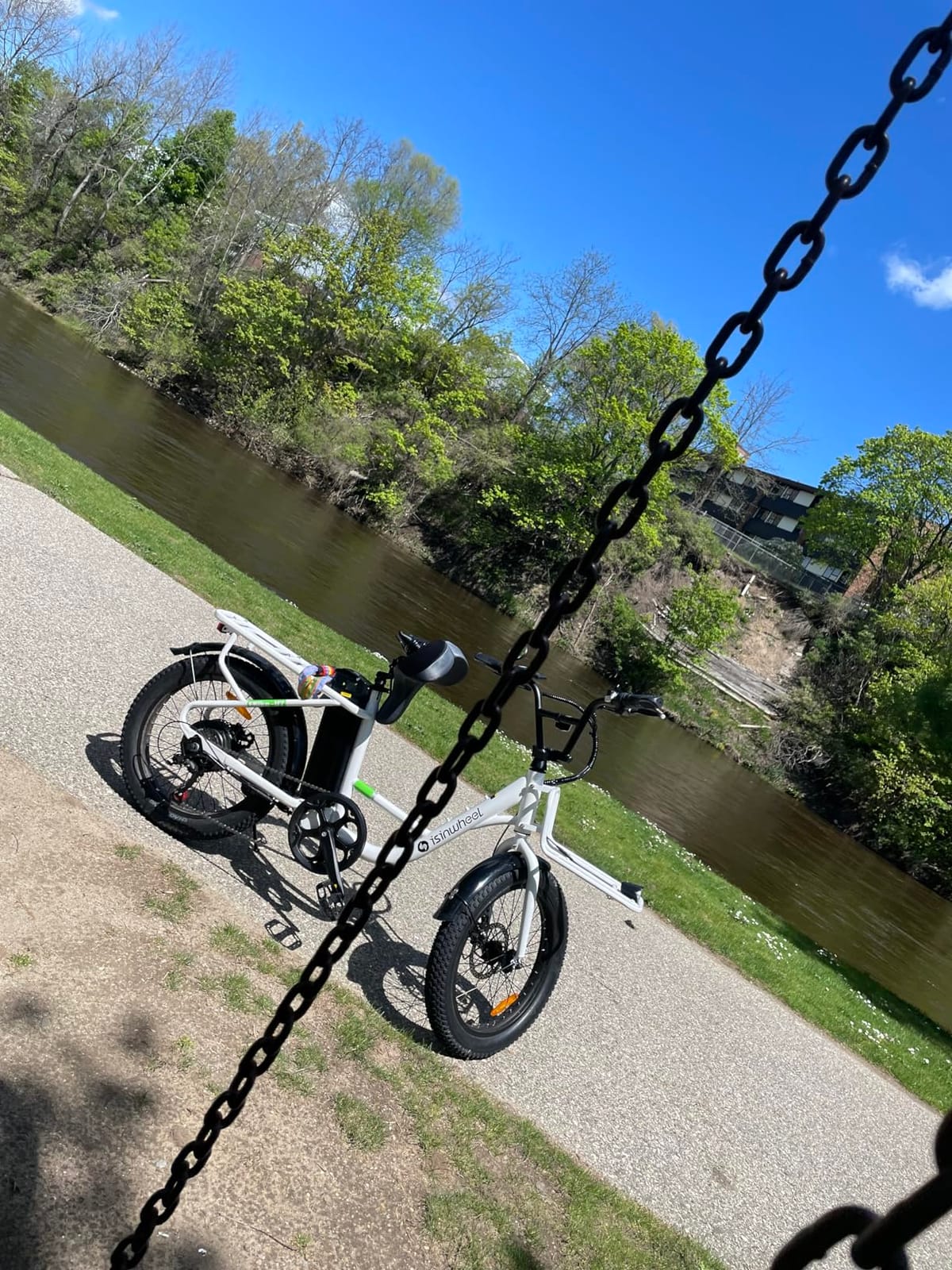 isinwheel U7S Electric Bike for Adult, Peak 1500W Motor 48V 20Ah Battery Up to 20+ MPH & 80 Miles Step-Thru Cargo Ebike, 7-Speed All Terrain Fat Tire Front Suspension E-Bike customer photo 2