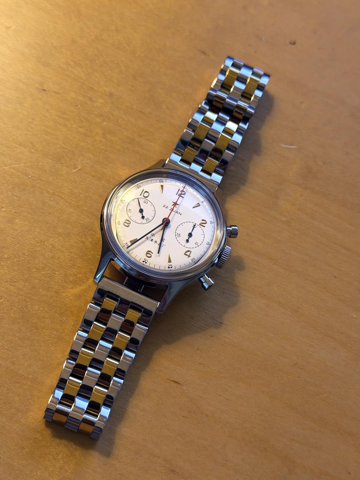 Men's Mechanical Wristwatch, Seagull 1963 Aviation Chronograph Pilot Mechanical Watch, Manual Winding, GD 1963 International Edition, ST1901 customer photo 2