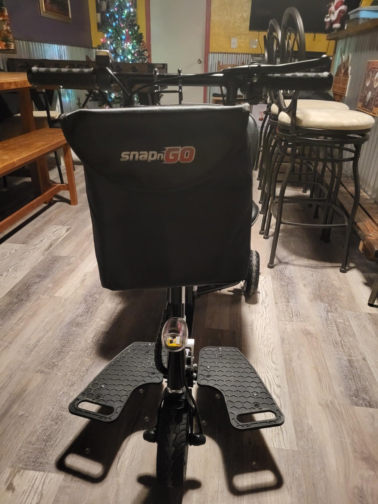 SNAPnGO Three Wheel Portable Mobility Scooter for Adults - Aircraft-Grade Aluminum, Top Speeds of 5 mph & 13-Mile Range - Folding & Foldable Scooter - Airline Approved Electric Sit Down Scooter customer photo 2
