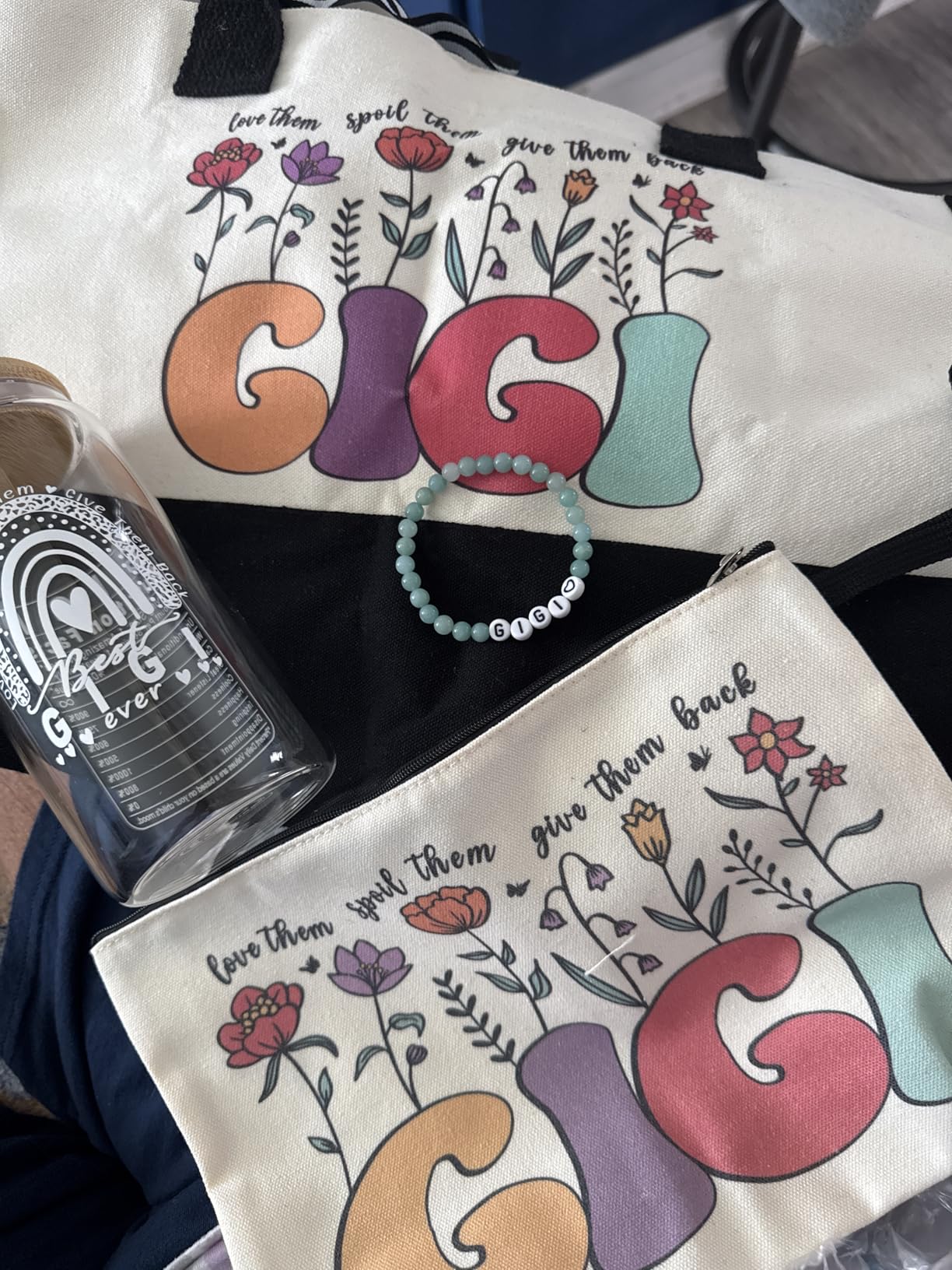 DOGMEM Grandma Gifts, Birthday Gifts for Grandma | Best Grandma Gift Set from Granddaughter Grandson Grandchildren Grandkids, First Time Grandma Gifts customer photo 1