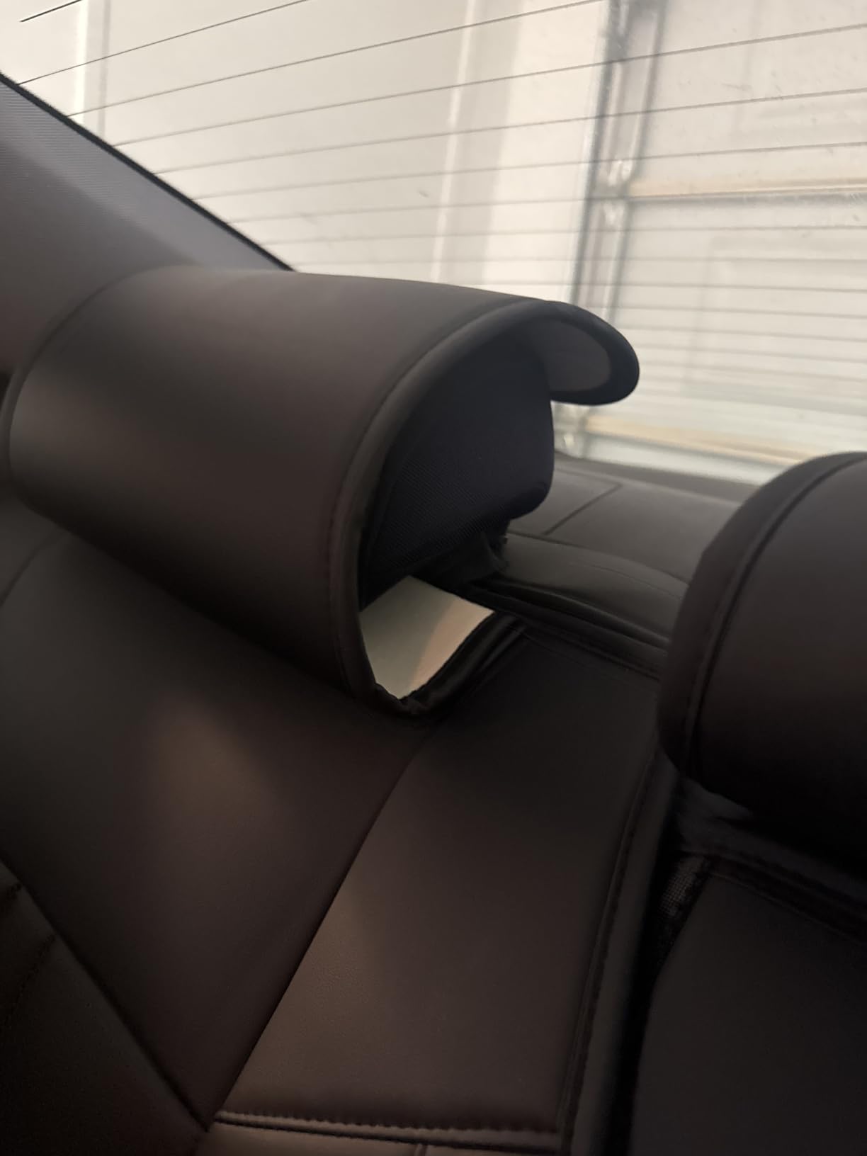 MINGBRON Car Seat Cover Full Set, Leather Car Seat Cover, Waterproof Seat Covers, Car Seat Cushion, Nappa Leather Seat Covers Car Seat Protector Universal Fit Most Cars Black customer photo 2