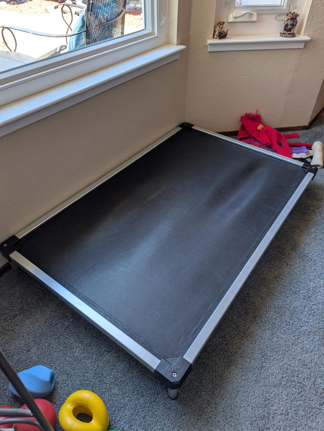 FXW TitanNest Chew-Proof Elevated Dog Bed, Raised Cot for Indoor/Outdoor/Camping Use, Durable & Waterproof Cooling Pet Bed for Extra Large Dogs, 56.0