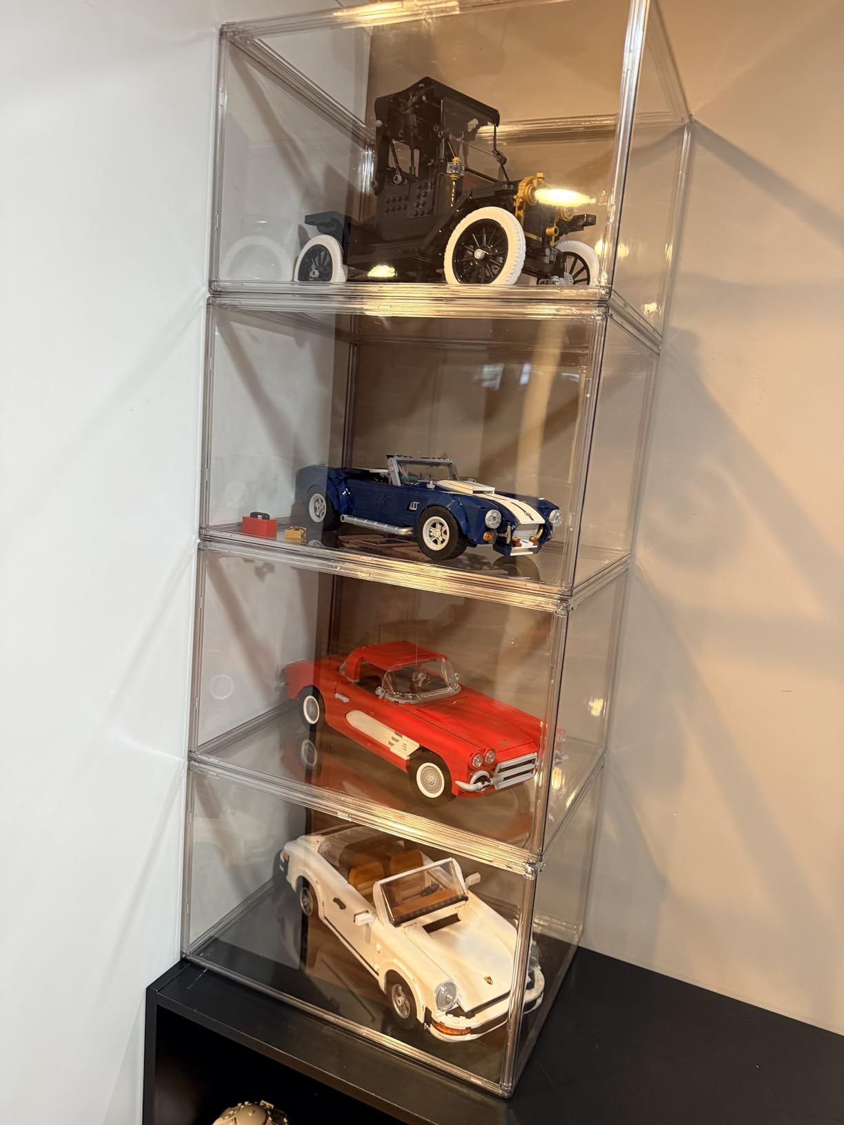 LXLXXL Acrylic Box Display Case, 5-Pack XL Stackable Storage Bins with Lid customer photo 2