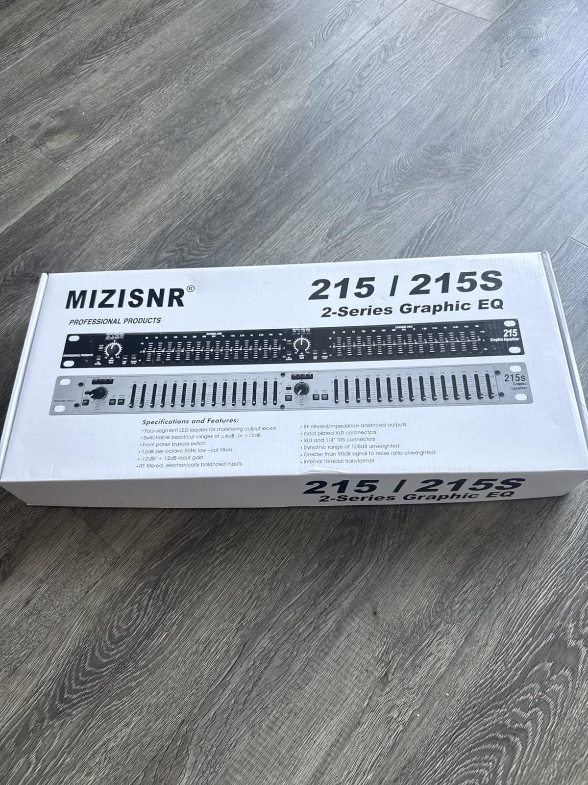 Graphic Equalizer 15-Band Stereo EQ for Home Audio, Dual Channel Professional DJ Equalizer, Noise Reduction 1U Rack Mount (EQ-215) customer photo 2
