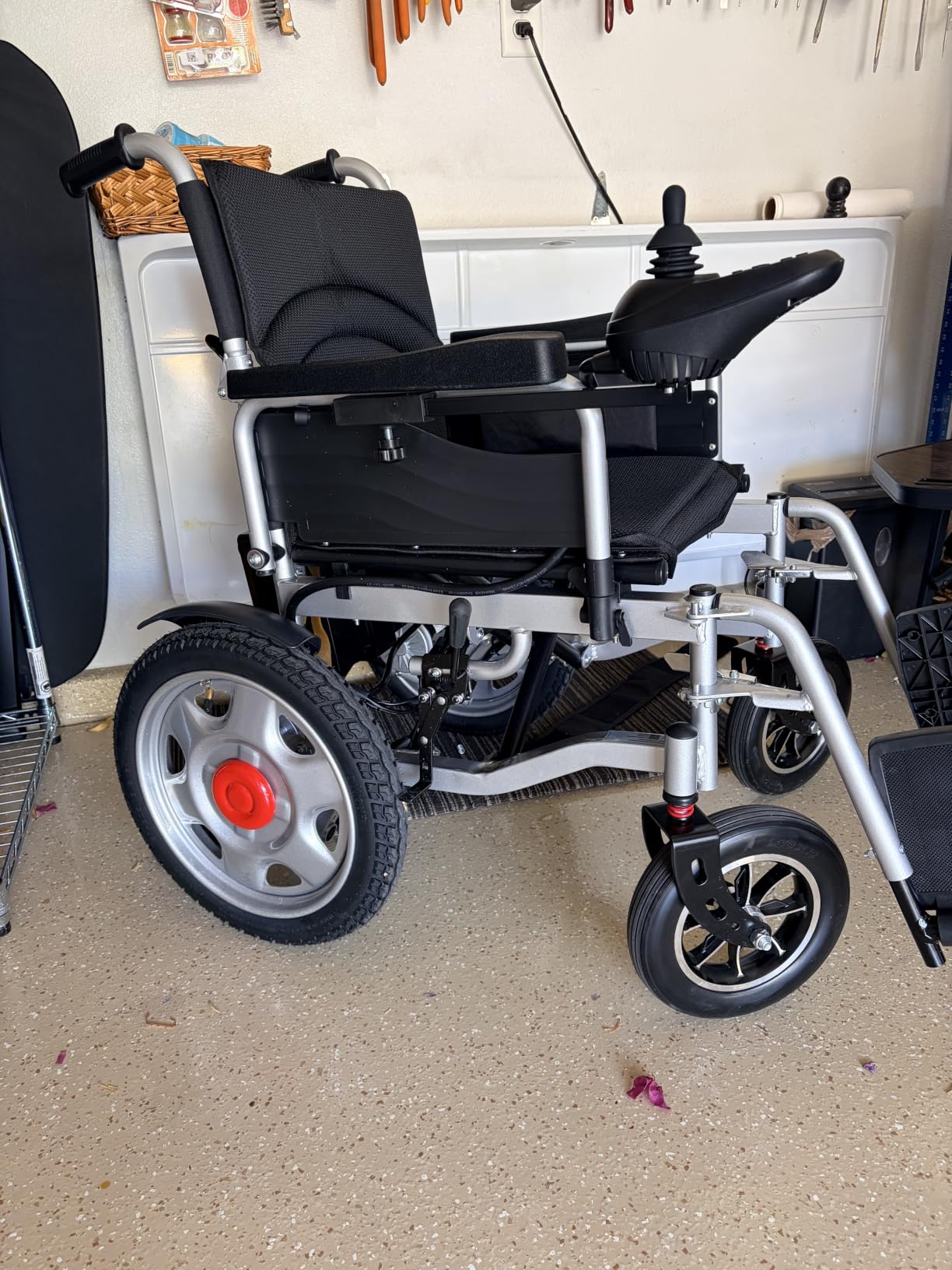 400LB Capacity Heavy-Duty Electric Wheelchair for Adults, Seniors | 20inch Extra Wide Seat, 500W Dual Motors, FSA&HSA Eligible, 15 Miles Long Travel Range, Foldable, All Terrain, Indoor & Outdoor Use customer photo 2