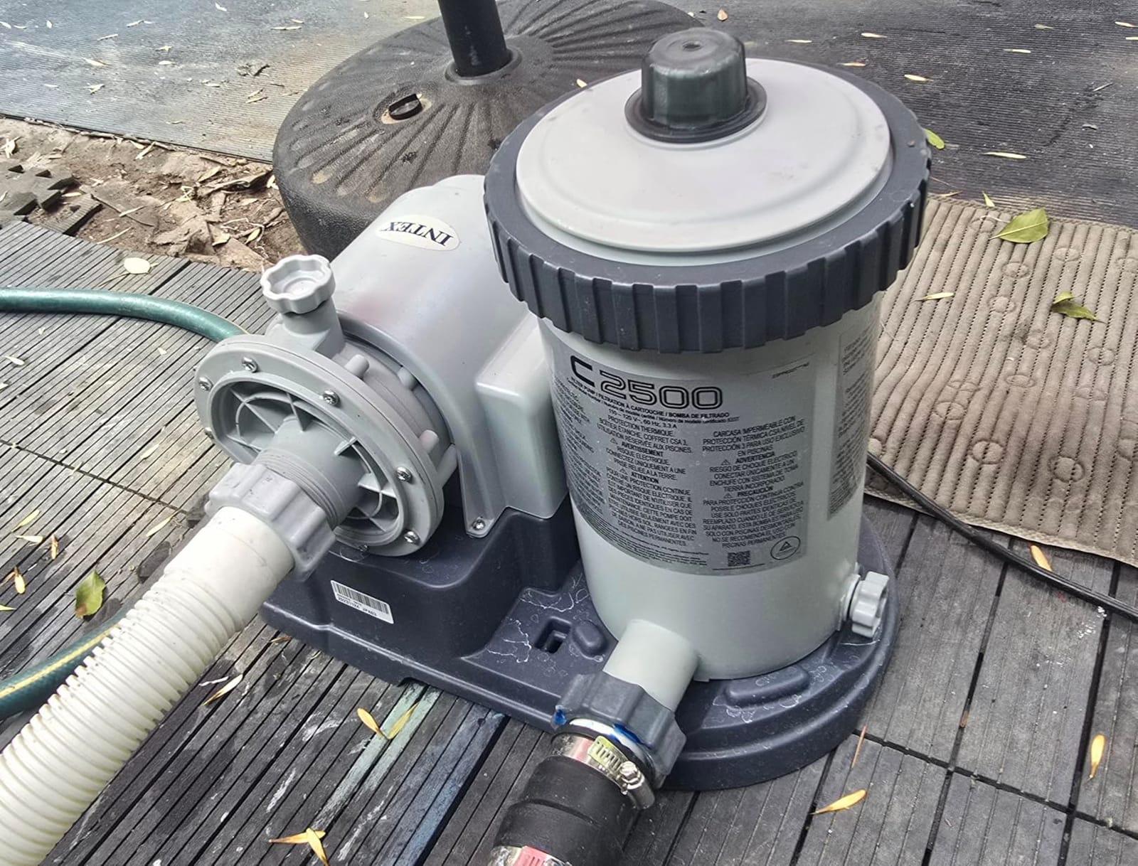 INTEX Krystal Clear 2,500 GPH Cartridge Filter Pump for Above Ground Pools customer photo 1