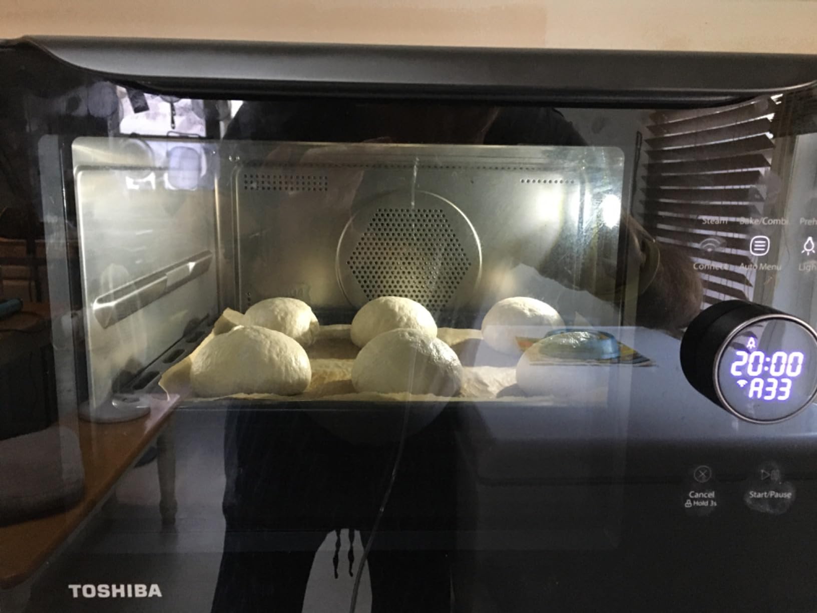 TOSHIBA 6-IN-1 Compact Steam Oven, Combi Oven Countertop with Convection Steam & Bake, Ferment, Air Fryer, Slow Cook, Smart APP Control, 36 Preset Menus and Steam Cleaning, 20L customer photo 1