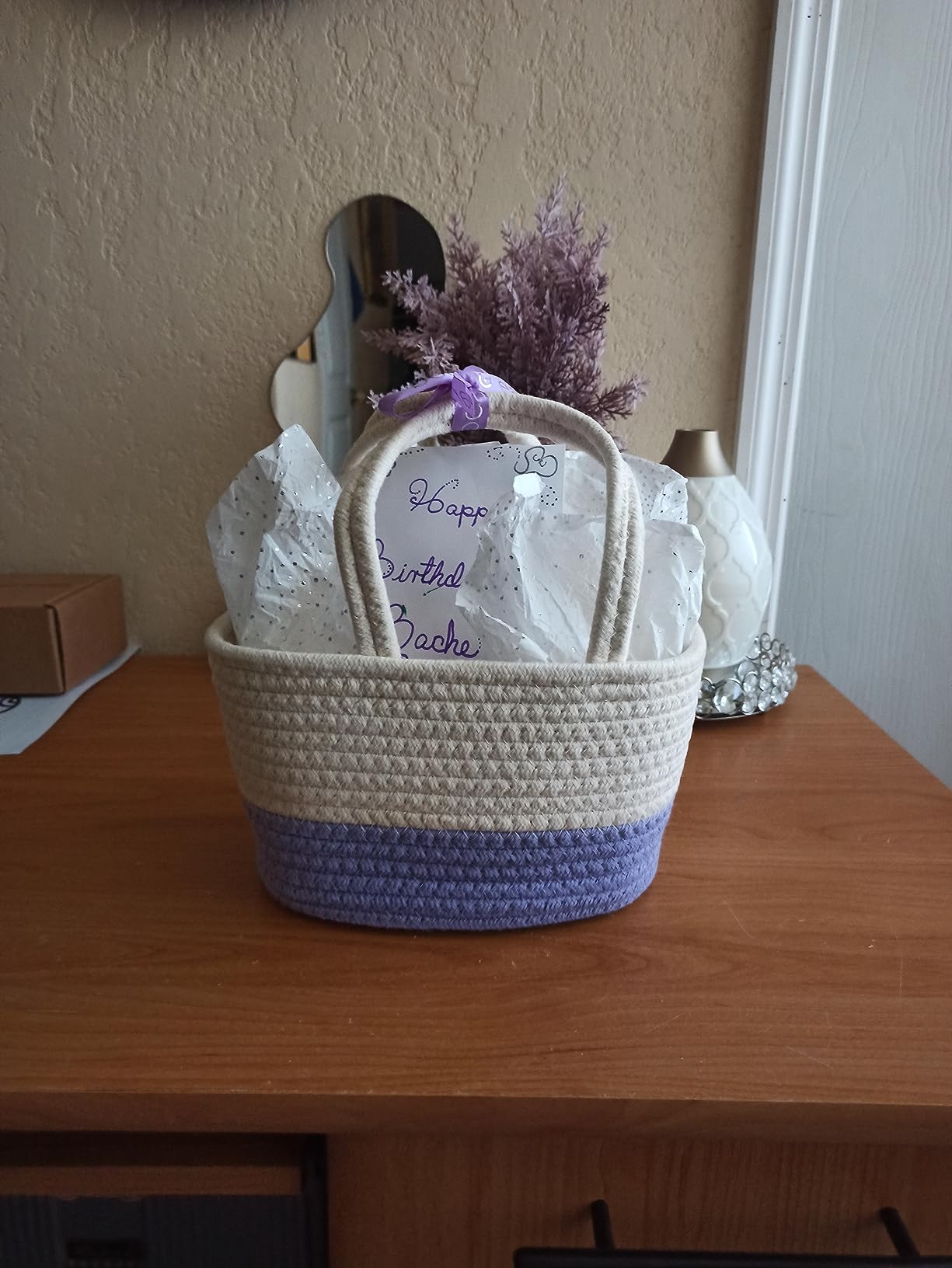 BODY & EARTH Spa Gift Baskets for Women 11pcs Lavender Gift Sets with Bubble Bath, Shower Gel, Body Lotion, Mom Birthday Gifts, Spa Kit, Purple Gift for Her, Christmas gifts customer photo 2