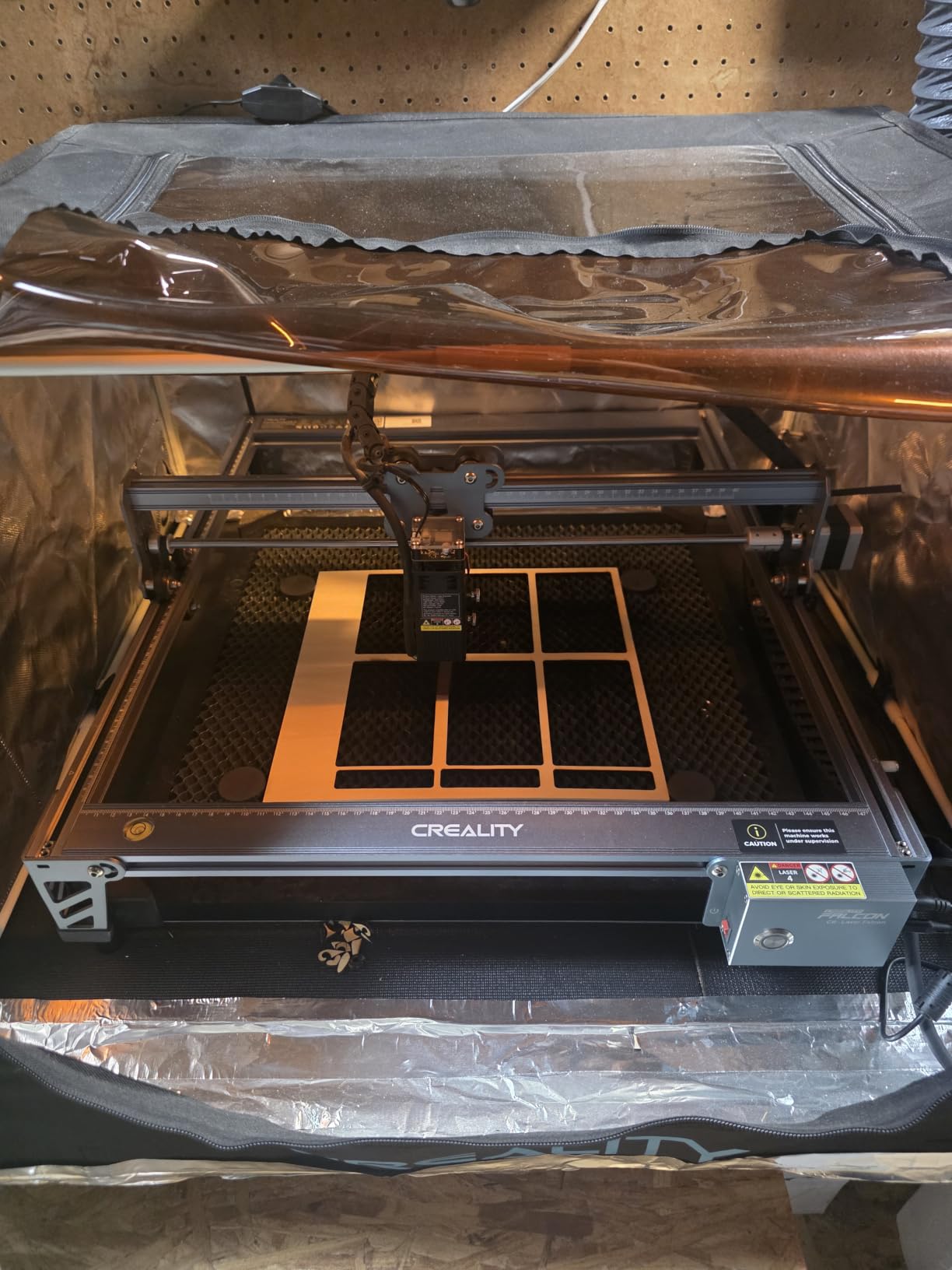 Creality Falcon 10W Laser Engraver Machine, 0.06mm High Precision Laser Engraving Machine 72W Laser Cutter and Engraver Machine for Wood Metal Acrylic Leather, 15.7