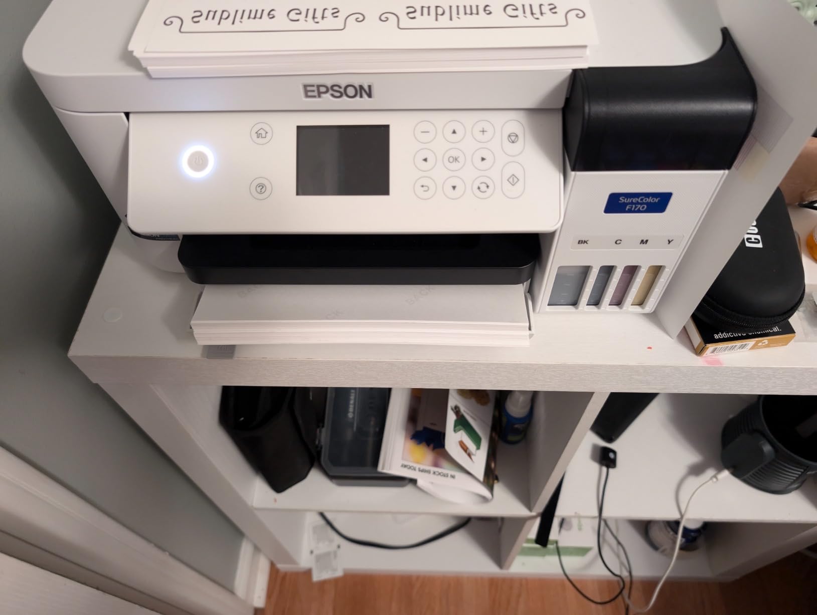 Epson SureColor F170 Dye-Sublimation Printer - Includes Full Set of Ink, User Guide, AC Power Cable, Sublimation Starter Kit, Thermal Tape, 8.5