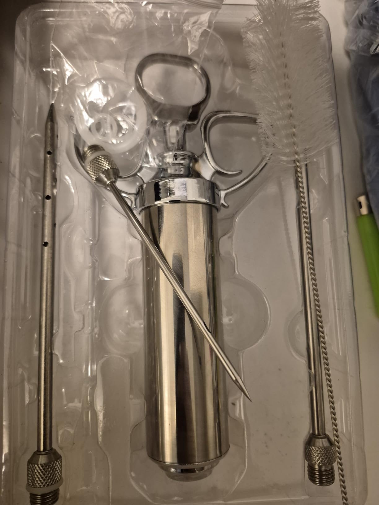 QPMR Meat Injector Syringe Kit, 2-oz Large Capacity Marinade Turkey Injector with 3pcs Stainless Steel Marinade Injector Needles for BBQ Grill Smoker & Turkey & Brisket customer photo 1