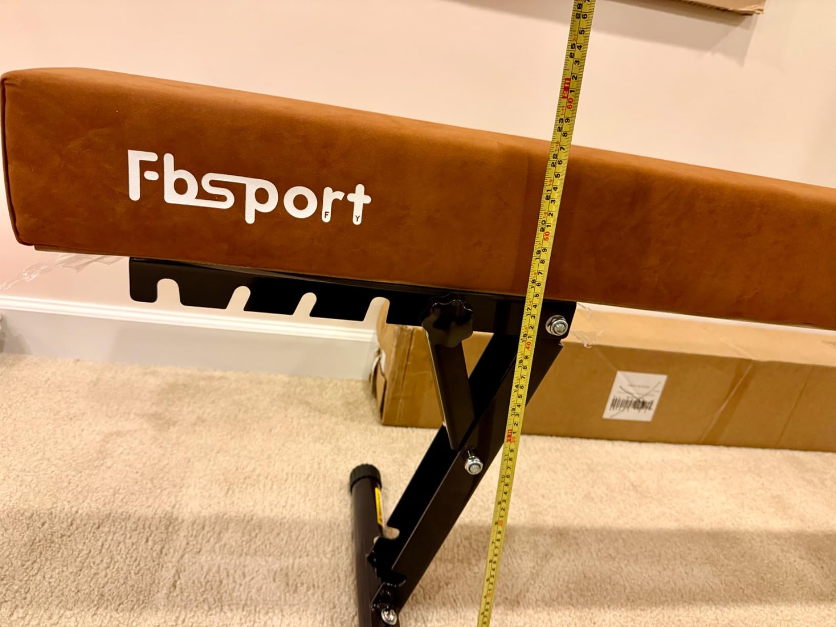 FBSPORT 8FT Adjustable Balance Beam, Gymnastics Floor Beam with Legs | High and Low Floor Beam Gymnastics Equipment for Kids/Adult, Gymnastics Beam for Home Training/Practice/Physical Therapy customer photo 1