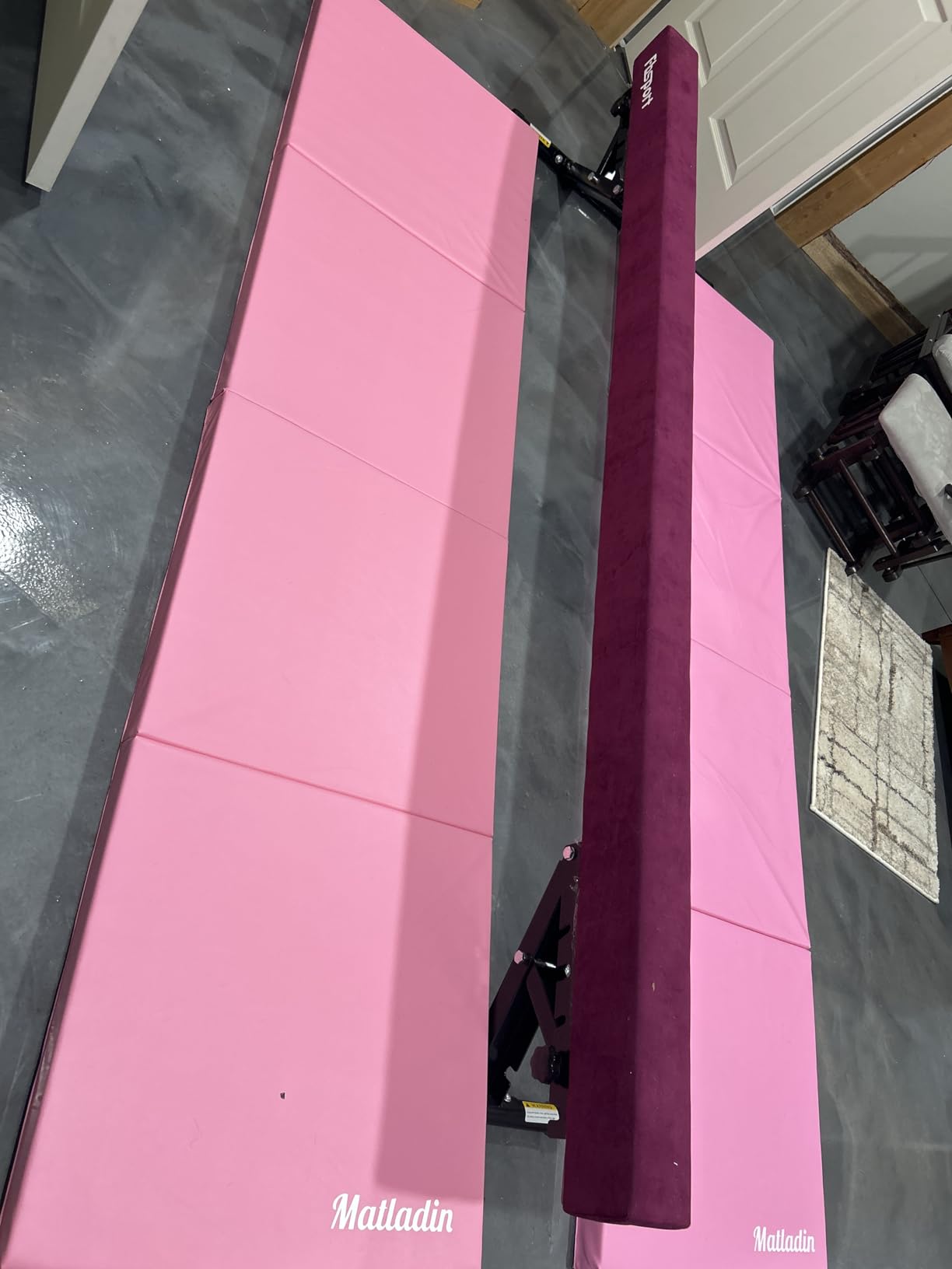 FBSPORT 8FT Adjustable Balance Beam, Gymnastics Floor Beam with Legs | High and Low Floor Beam Gymnastics Equipment for Kids/Adult, Gymnastics Beam for Home Training/Practice/Physical Therapy customer photo 2