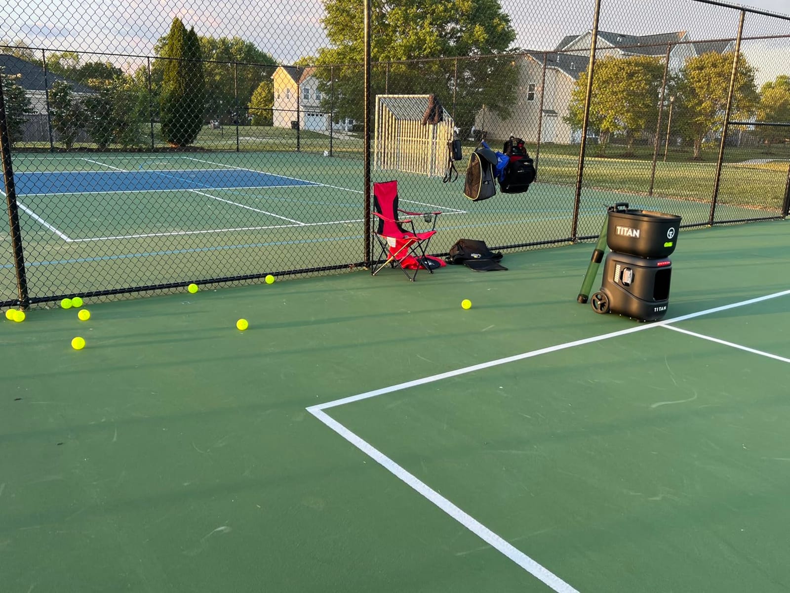 Titan ACE Pickleball Machine with Invertible Hopper | 110-Ball Capacity, Lightweight 39 lb Design, Internal Oscillation & Free App Control for Mobile Players customer photo 2