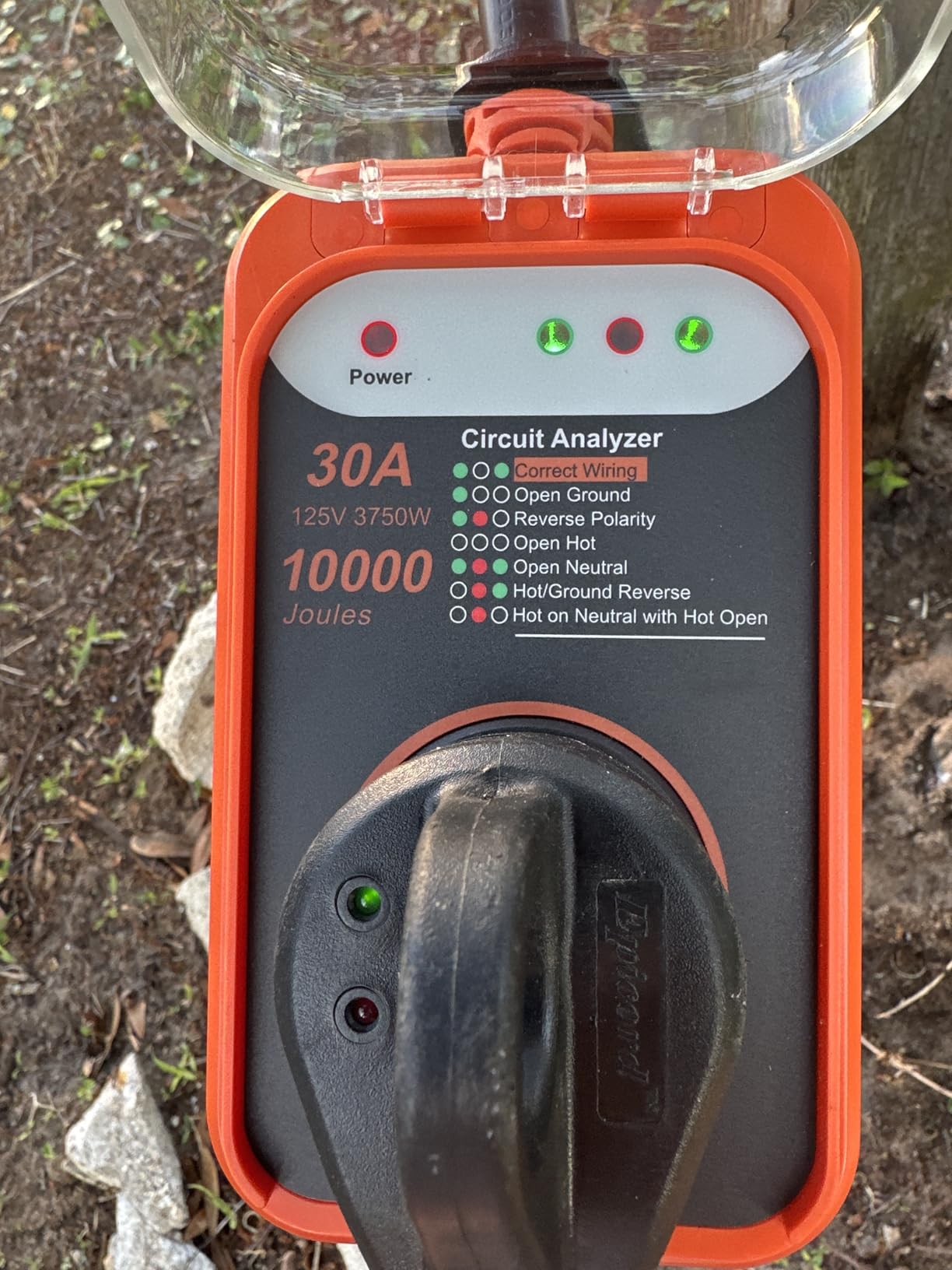 RV Surge Protector 30 Amp, 10000 Joules Circuit Analyzer for Camper with Waterproof Cover customer photo 1