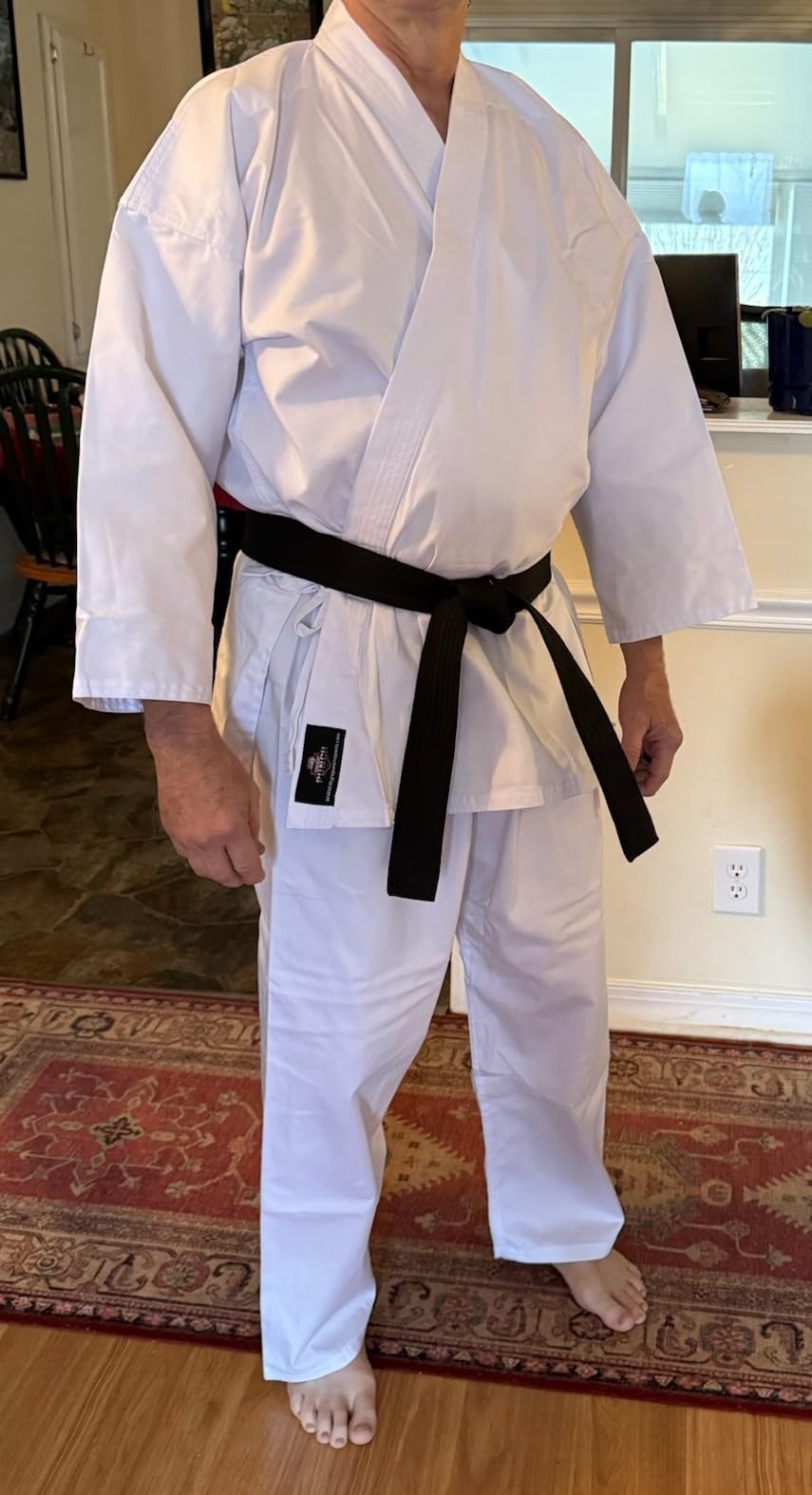Premium Karate Uniform - 8 Ounce White Durable & Lightweight Ideal for Karate and Taekwondo Adult and Youth Karate Gi customer photo 2