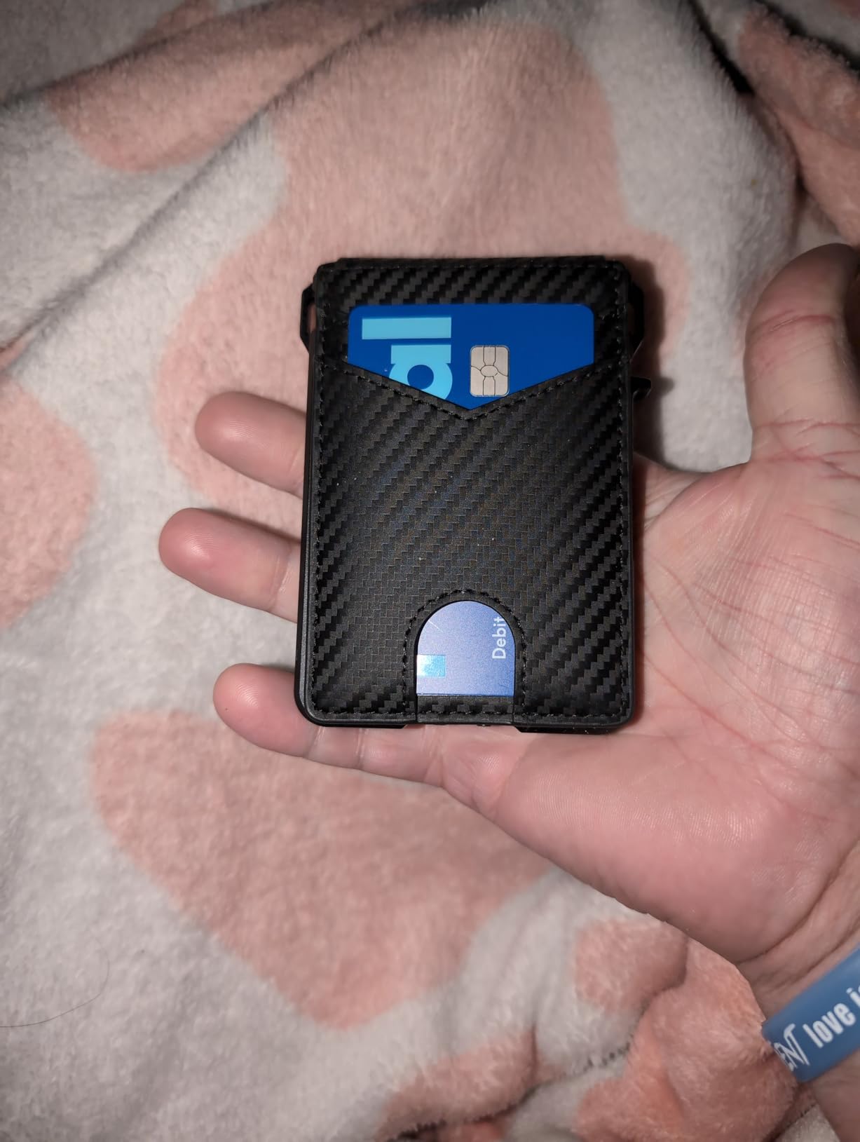 Wallet for Men, Mens Minimalist Wallet 9-13 Cards, Slim Compact RFID Wallet | Money Clip & ID Window, Smart Pop Up Card Wallet, Metal Aluminum Credit Card Holder Bifold Wallet, Birthday Gifts for Men customer photo 2