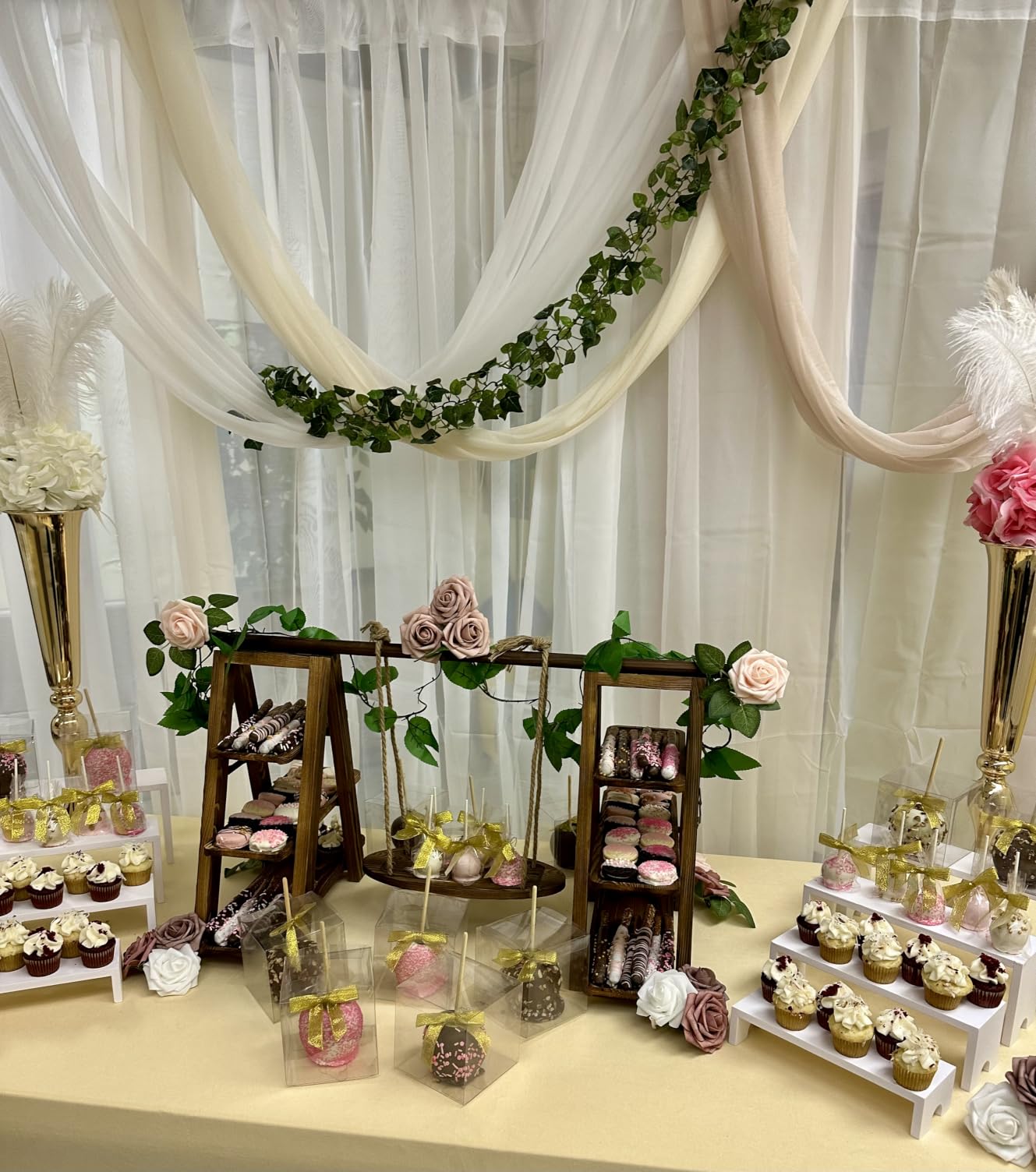 Backdrop Stand Kit - 6 Widths, 10x7.5ft Adjustable Background Stand for Parties & Studio Photography customer photo 2