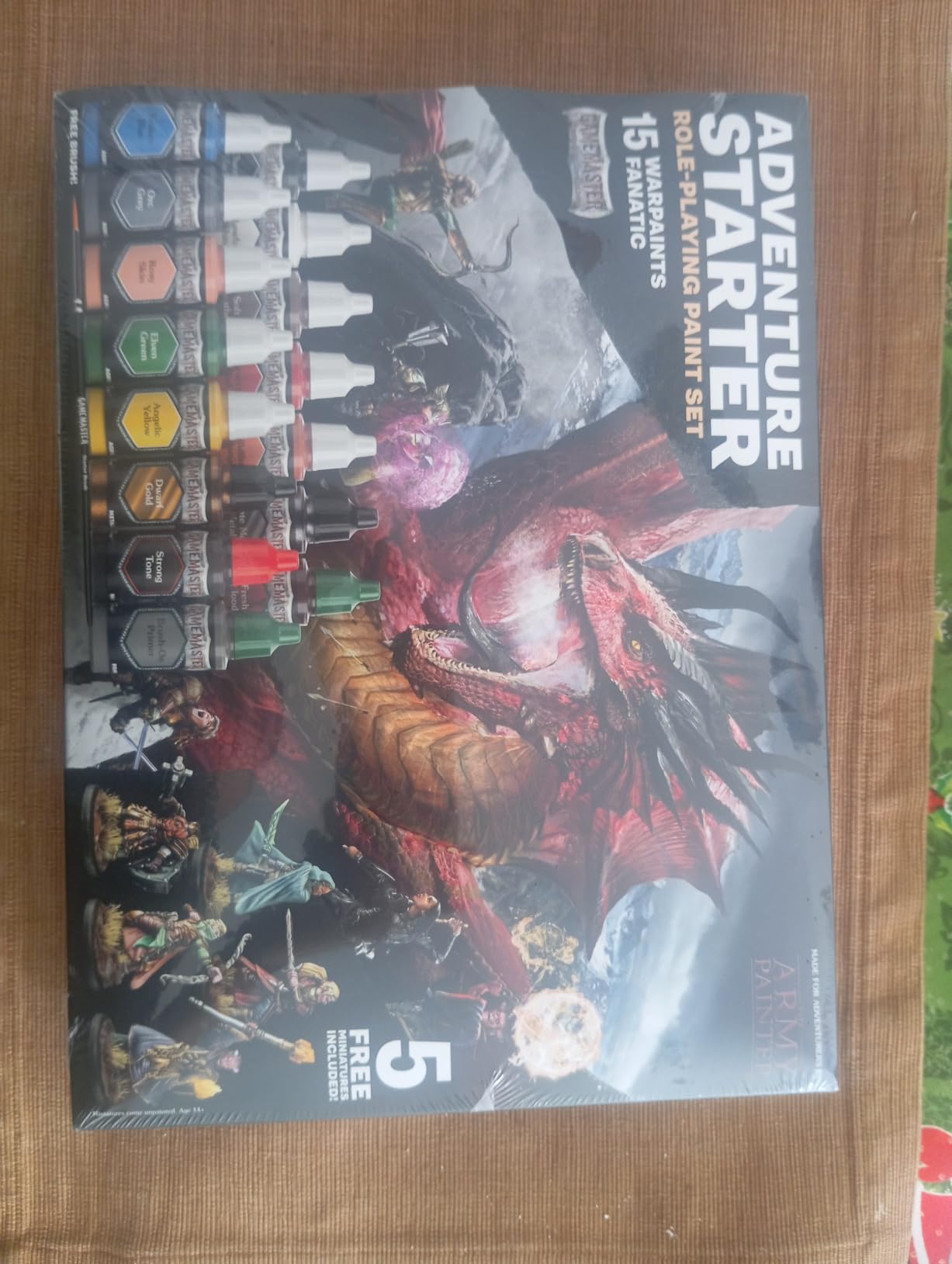 GameMaster Adventure Starter Set, 15 x 18 ml | 15 x 18ml Warpaints Fanatic Acrylic paints, incl. a Brush-On Primer, 5 FREE Miniatures & 1 Brush - For Warhammer & Dnd customer photo 1