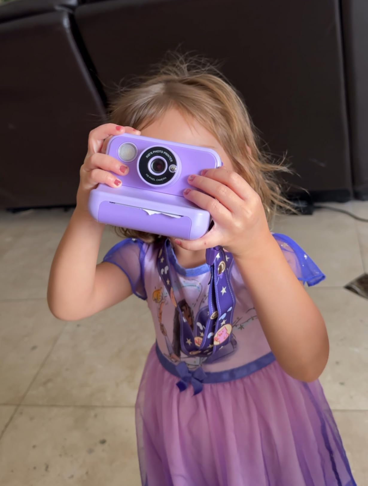 Kids Camera Instant Print, Christmas Birthday Gifts for Girls and Boys | 1080P HD Video Digital Kids Camera with 32G Card, Toddler Camera for 3-12 Years Old, Purple customer photo 2