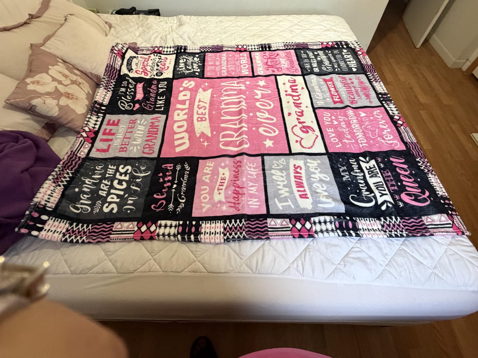 Grandma Birthday Gifts, Best Grandma Ever Gifts Blanket 50
