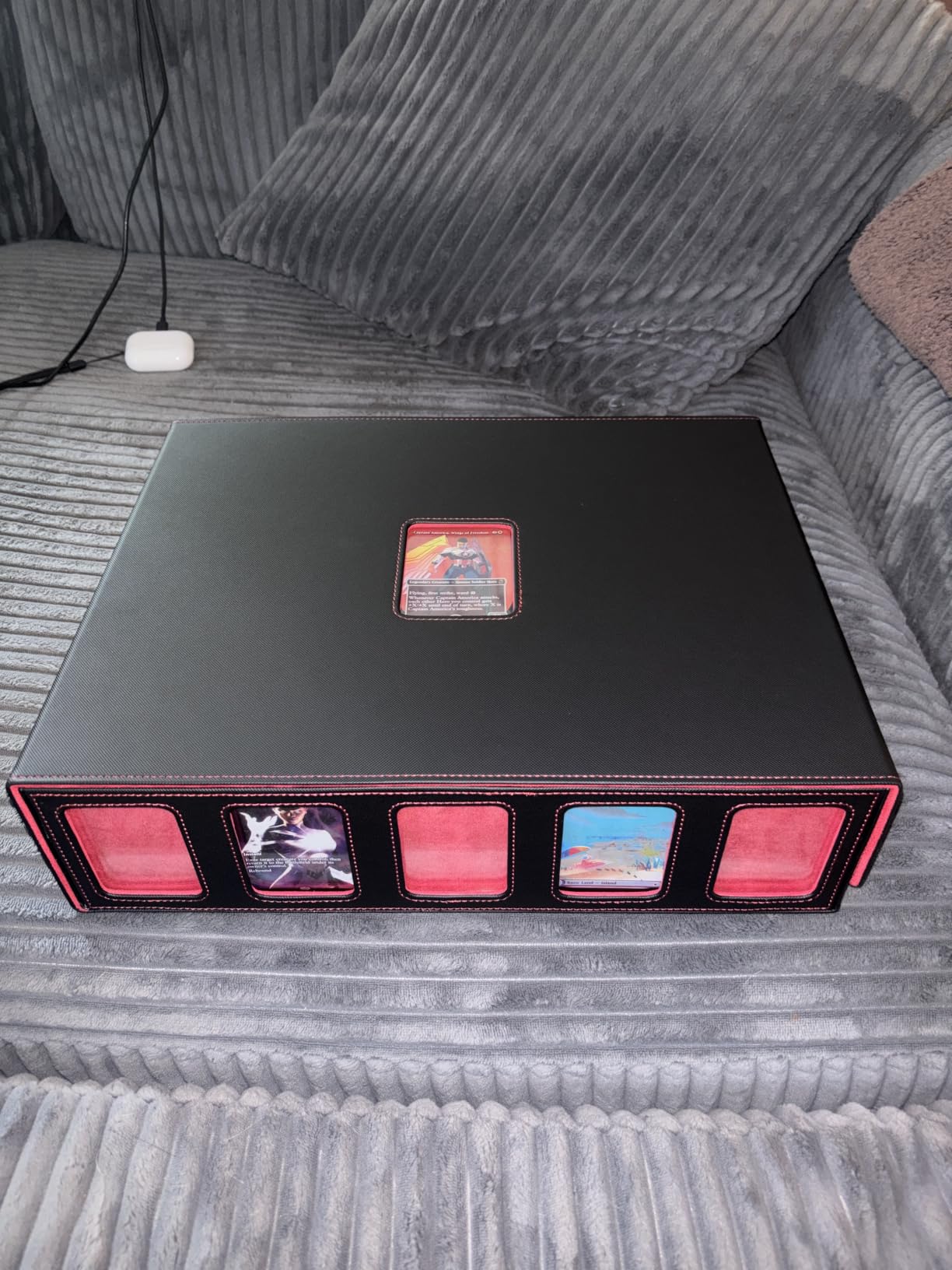 Gomyrod 4 Row 3200+ Trading Card Storage with Commander Display [US Patent] customer photo 1