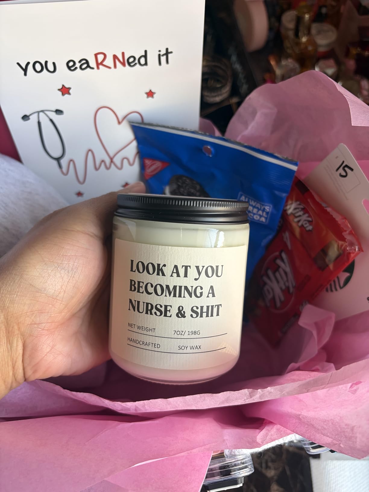 Craftique Nurse Gifts for Women Men- Funny Nurse Candle, Nursing School | Cool Appreciation/Graduation/Birthday/LPN RN Gifts for Nurses, Nursing Student Gift, Future/New Grad, Nurses Week/Day Gifts customer photo 1
