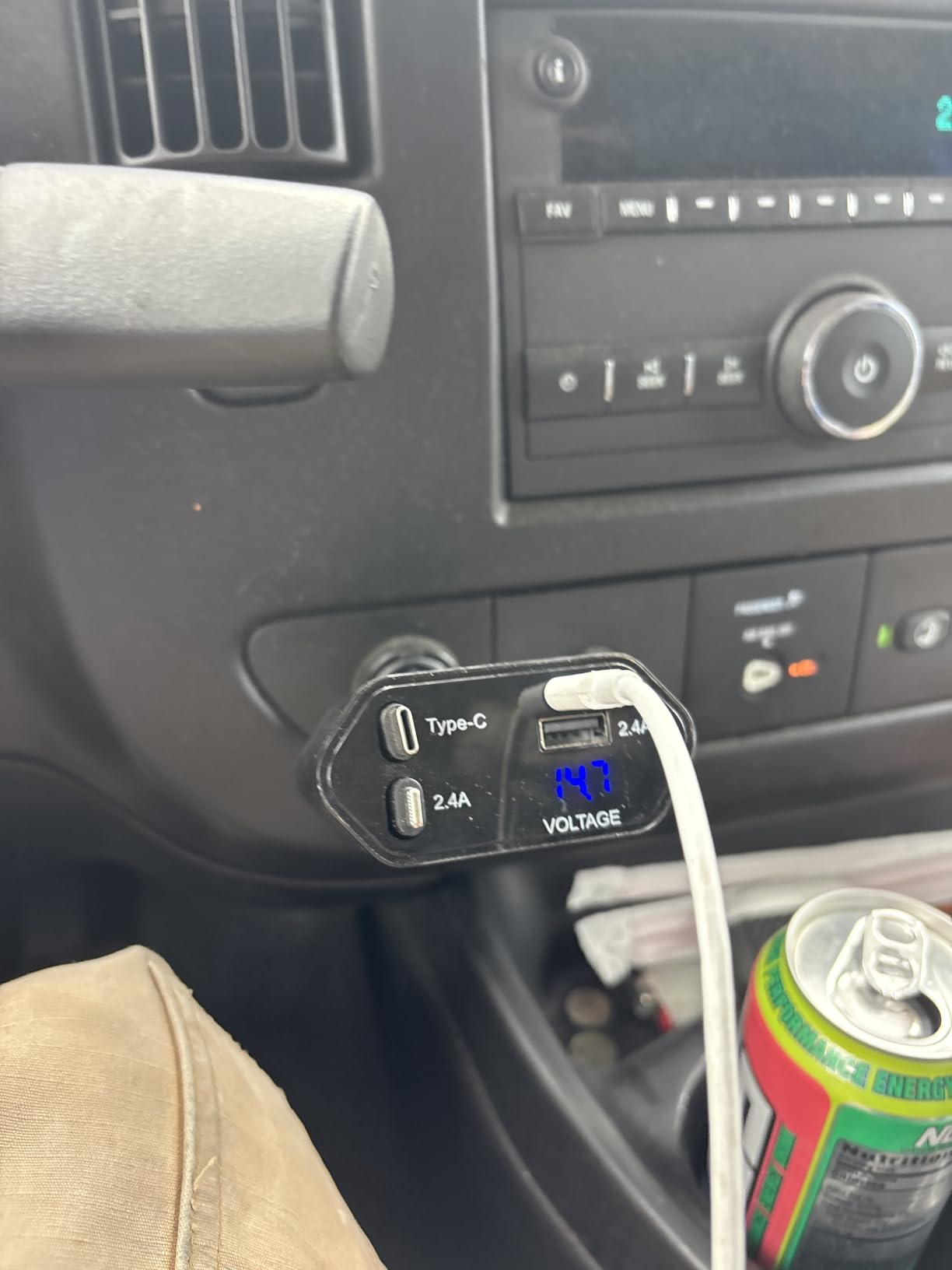 Retractable Car Charger, 4 in 1 Fast Charging Car Charger with USB-C & USB-A | Voltage Display, Car Accessories, for iPhone 17/16/15/14/13/12/11, Galaxy, Pixel, Samsung, Birthday Gifts for Men, Women, Husband, Dad customer photo 1