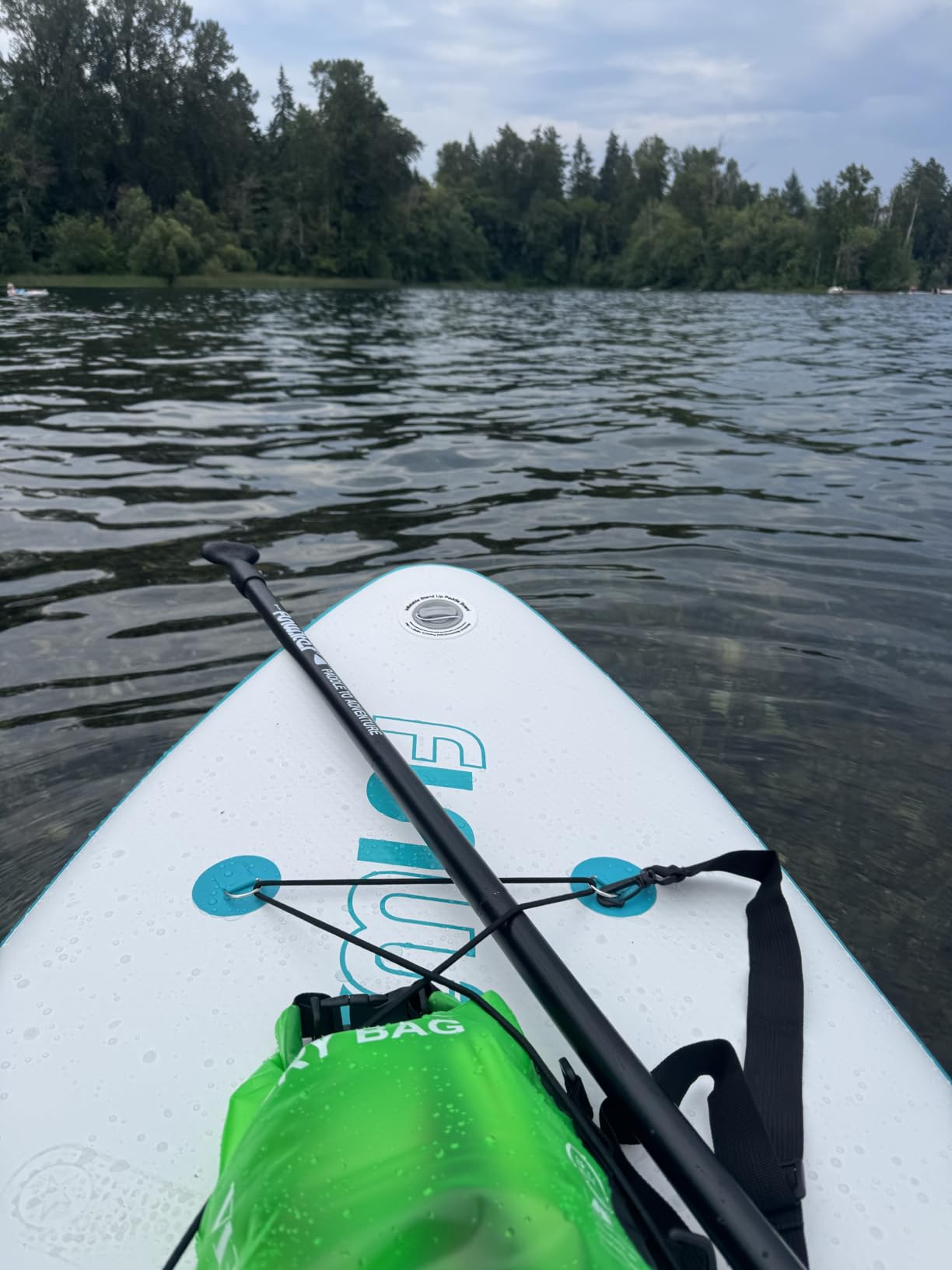 FunWater Inflatable Stand Up Paddle Board with Beginners SUP Accessories | 10'6'' SUP, Anti-Slip EVA Deck, Versatile Yoga/Big Fin Inflatable Paddle Boards for Adults & Youth customer photo 2