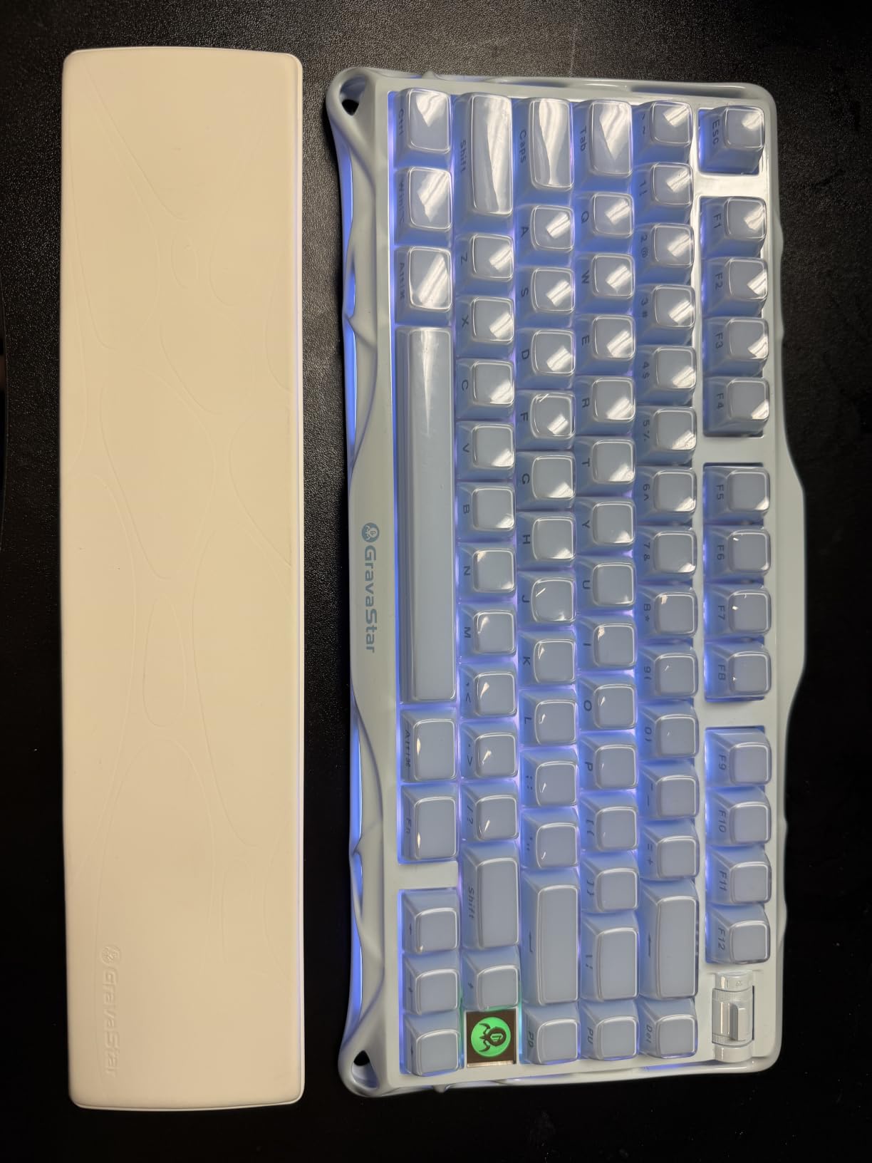 GravaStar Mercury K1 75% Wireless Mechanical Gaming Keyboard RGB Backlit | Gasket Mount, Hot Swappable Linear Switches, Creamy Sound Keyboard, 2.4GHz/USB-C/Bluetooth 5.0, for Win/Mac customer photo 2