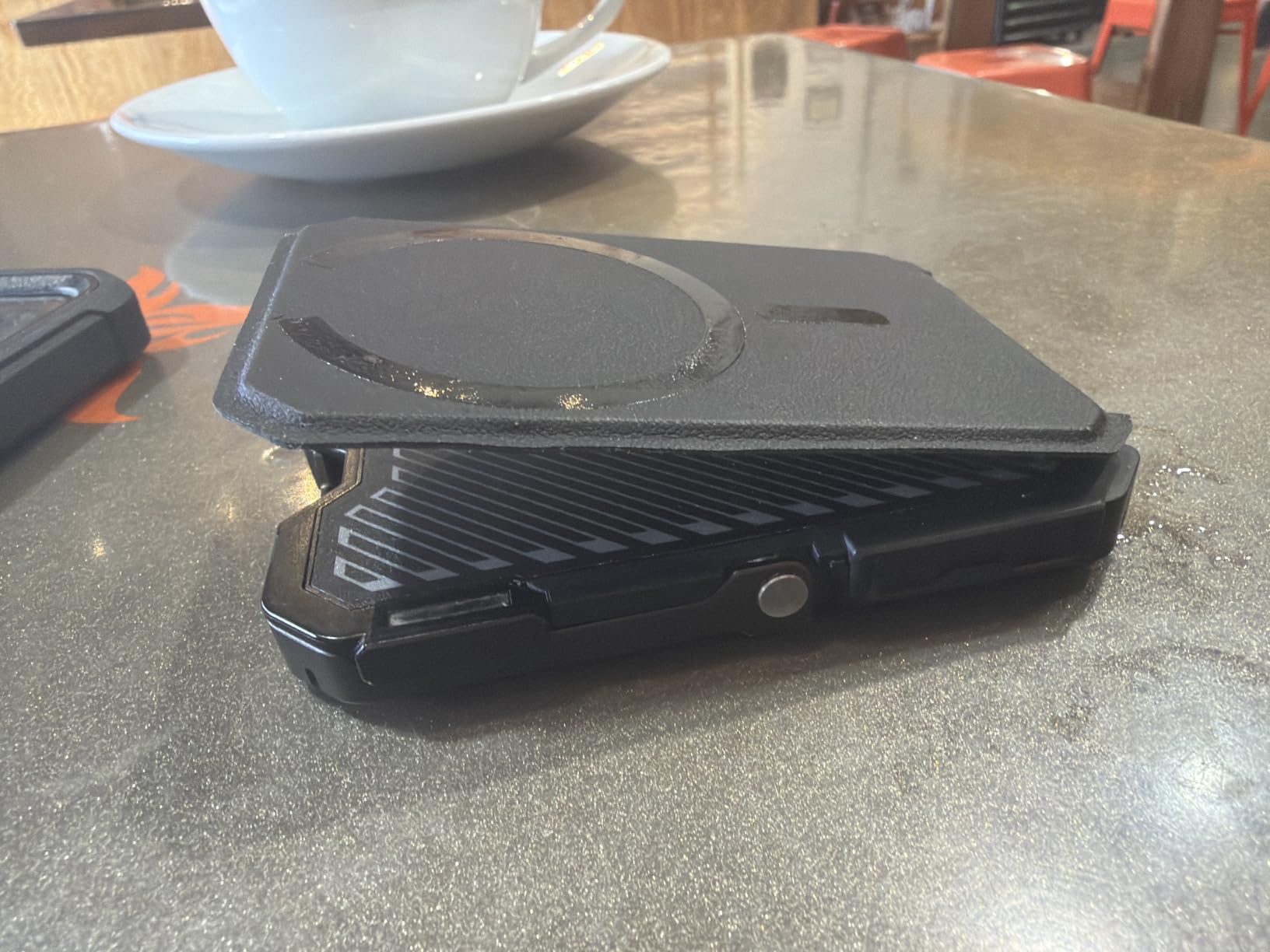 SUPCASE for MagSafe Wallet with Adjustable Stand, Hold 5 Cards, Black customer photo 1