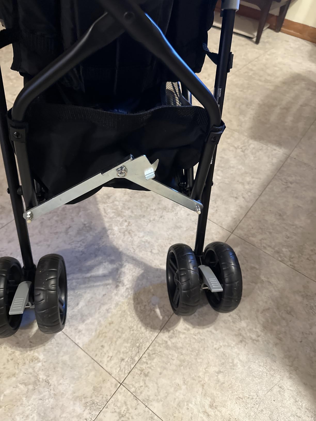 Ingenuity 3D Mini Convenience Stroller - Lightweight Stroller with Compact Fold, Multi-Position Recline, Canopy with Pop Out Sun Visor - Umbrella Stroller for Travel and More, Slate Grey customer photo 2