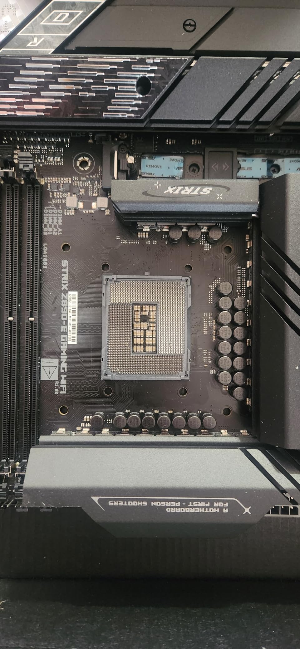 ASUS ROG Strix Z890-E Gaming WiFi Intel Z890 LGA 1851 ATX Motherboard, Advanced AI PC-Ready, 18+2+1+2 Stages, DDR5, WiFi 7, 7X M.2, Thunderbolt 4, USB Type-C, AI Overclocking, Cooling & Networking customer photo 1