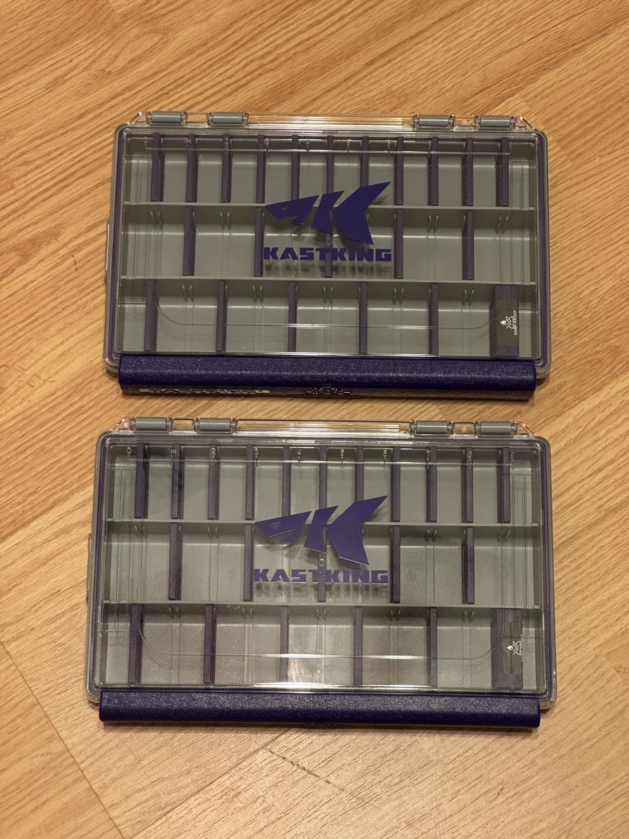 KastKing HyperSeal Waterproof Tackle Box, 3700 2 Packs, Black | Tackle Tray Storage Fishing Gear, Tackle Box Organizer, DIY Dividers, One-Hand Open and Close customer photo 1