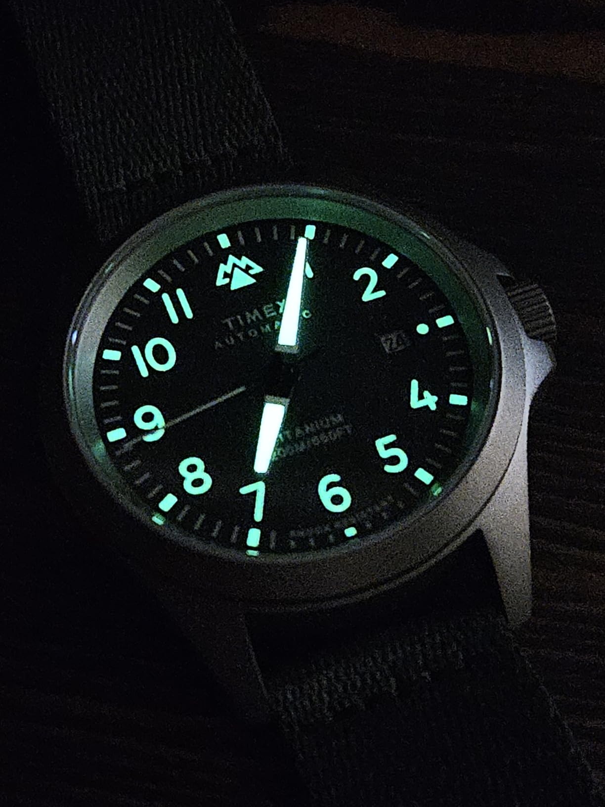 Timex Men's Expedition North Titanium Automatic 41mm Watch - Green Strap Gray Dial Titanium Case customer photo 1