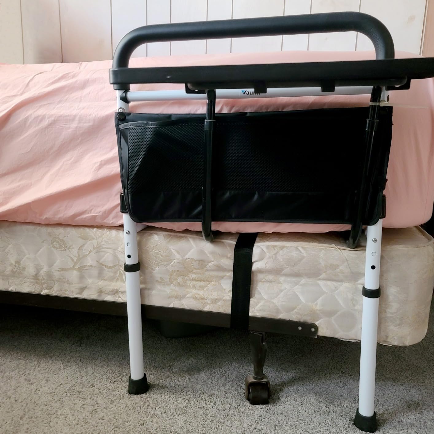Vaunn Medical Bed Rail for Elderly Adults Safety, ASTM F3186-17 Certified, Adjustable Bed Assist Handle and Grab Bar for Seniors, 300 lb, Tool-Free Assembly customer photo 2