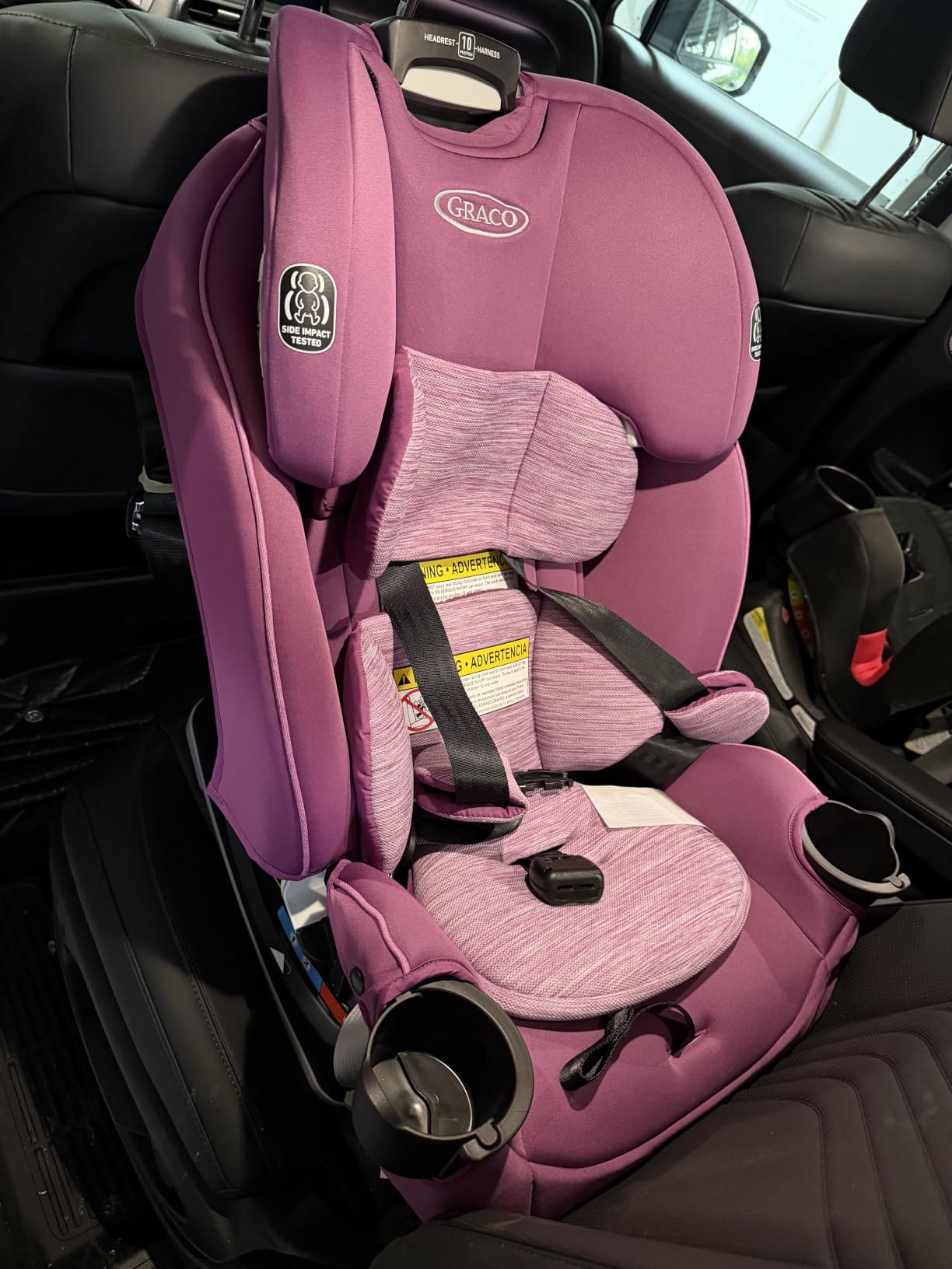Graco Slimfit 3-in-1 Convertible Car Seat, Ultra-Space-Saving Design, Silas, Rear and Forward-Facing, Highback Booster Seat with 10-Position Headrest customer photo 2