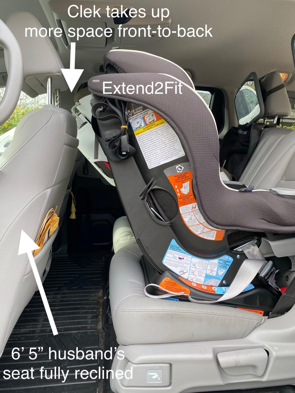 Graco Extend2Fit Convertible Baby Car Seat, Rear and Forward Facing, Adjustable Extension Panel for Extra Legroom, Kenzie customer photo 2