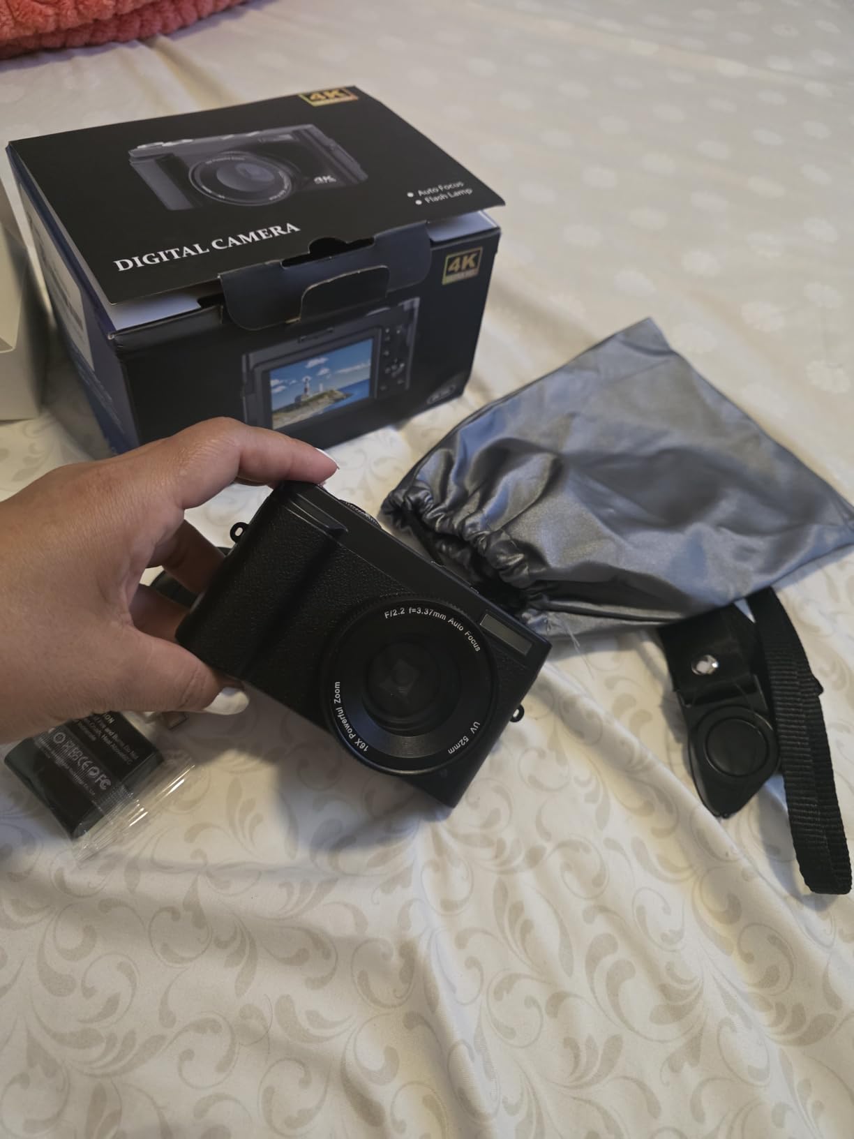 Duluvulu 4K Digital Camera for Photography Autofocus, 2026 Latest 48MP Vlogging Camera for YouTube with SD Card, 2 Batteries, 3