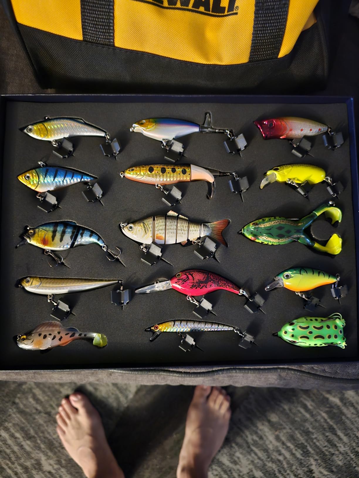 Fishing Lures Kit for Bass, 15PCS Swimbaits Crankbaits Fishing Tackle Set | Bass Fishing Lure Kit, Multi Jointed Swimbaits and Soft Baits for Trout Pike Freshwater Fishing customer photo 2