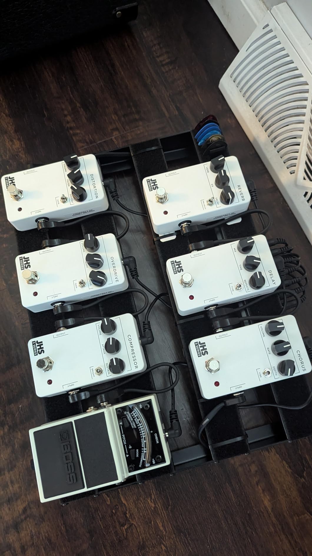 STRICH Pedal Board with Built-in Power Supply, Guitar Pedalboard 15