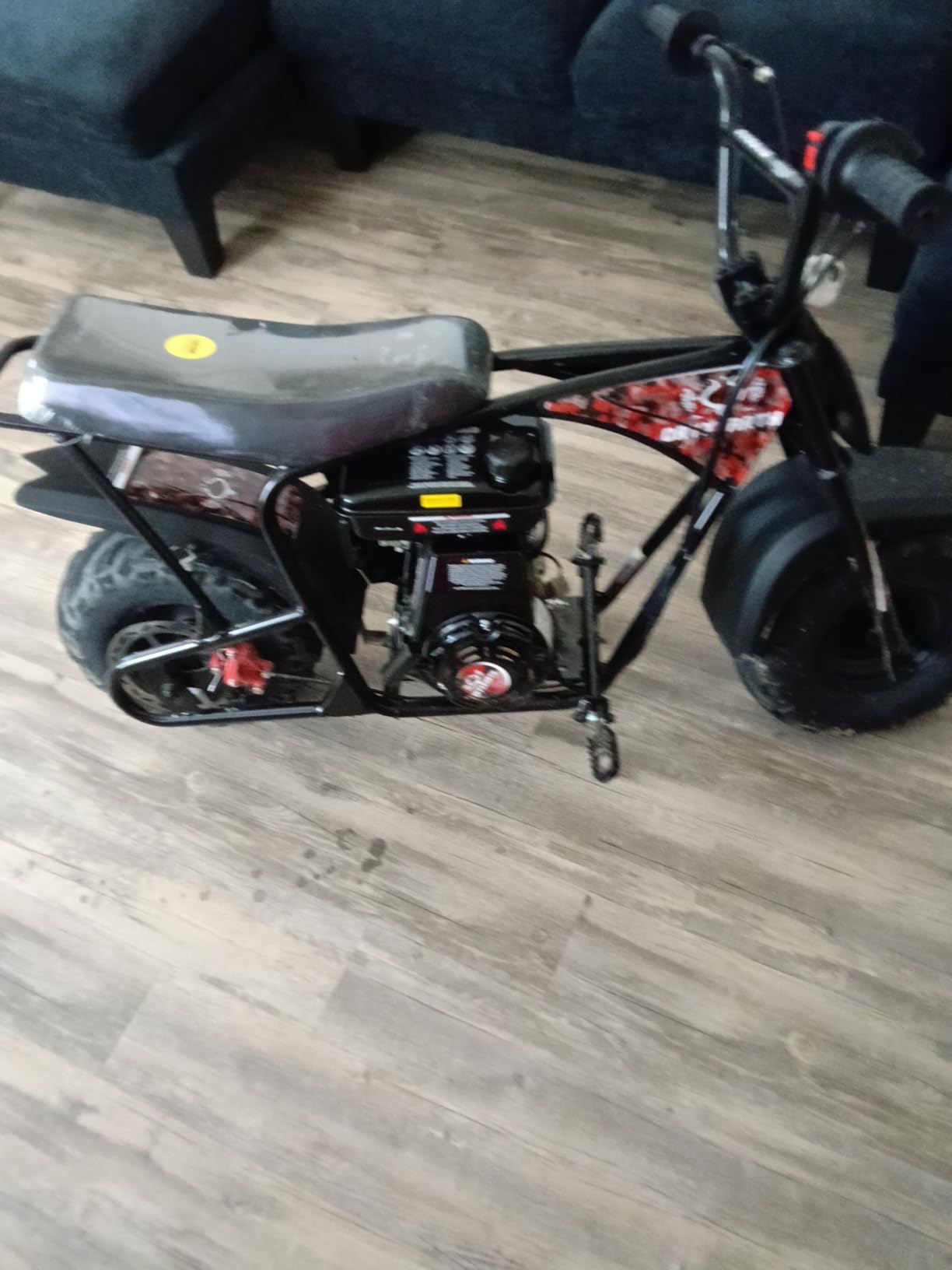 Oryxearth Mini Bike for Kids, 105CC 4-Stroke Kid Gas Powered Off-Road Pocket Pit Trail Motorcycle W/EPA Approved, Up to 28 Mph Weight Support 185 LBS, for Adults and Teens customer photo 1