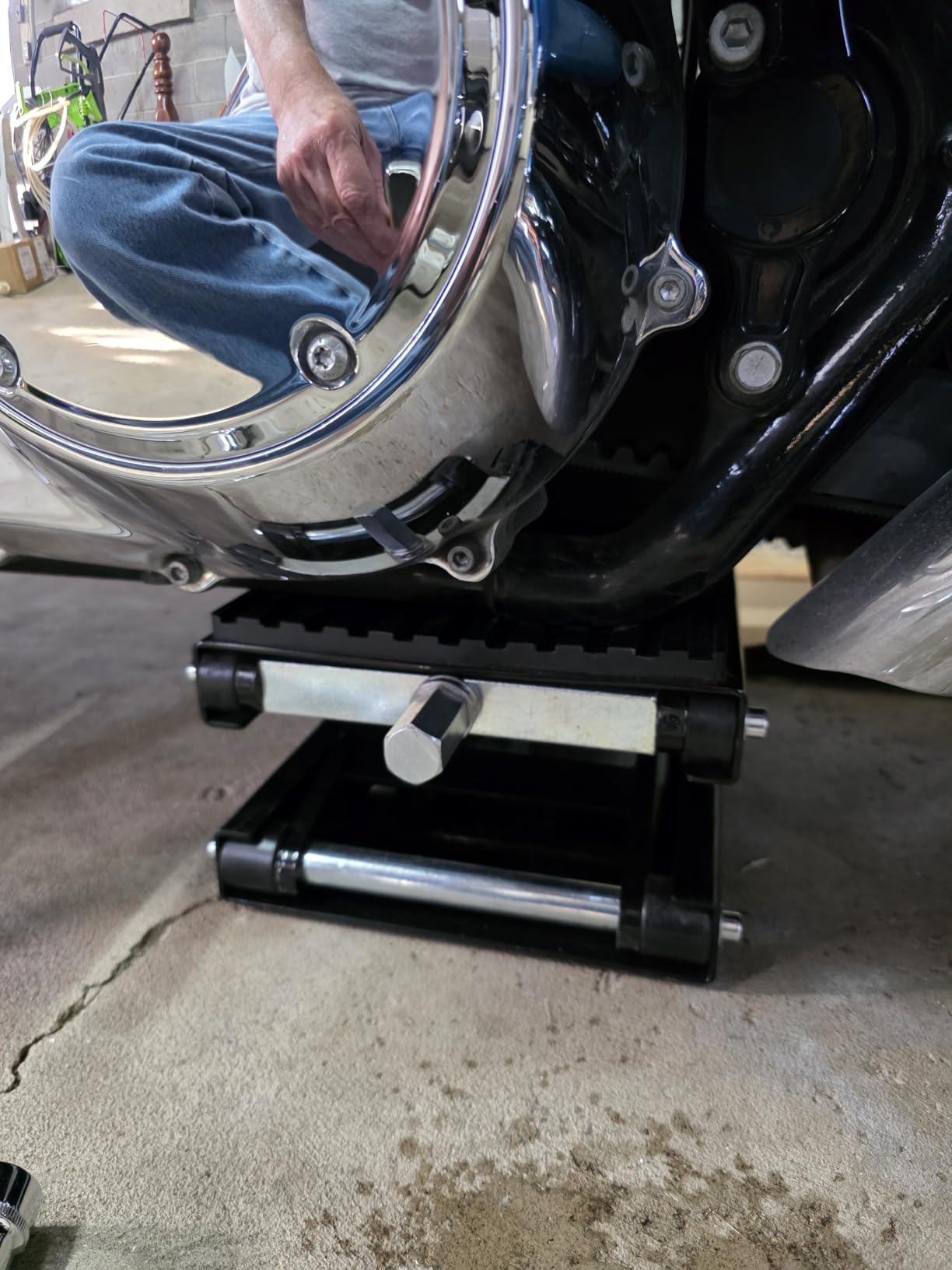1300 LBS Motorcycle Jack, Thickened 0.48