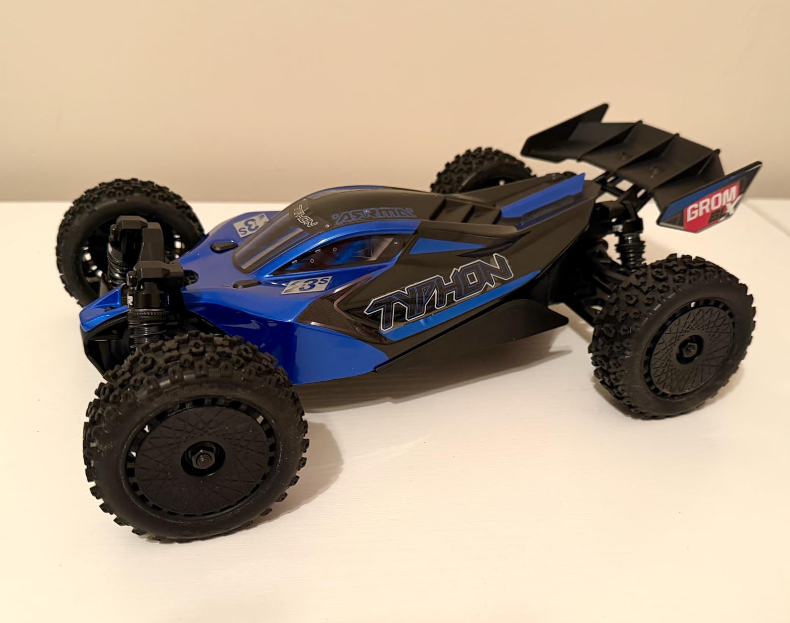 ARRMA Typhon GROM 4X4 223S BLX Brushless RC Buggy, RTR, Blue | Small Scale, DSC, Battery & Charger Included, ARA2306ST2 customer photo 1