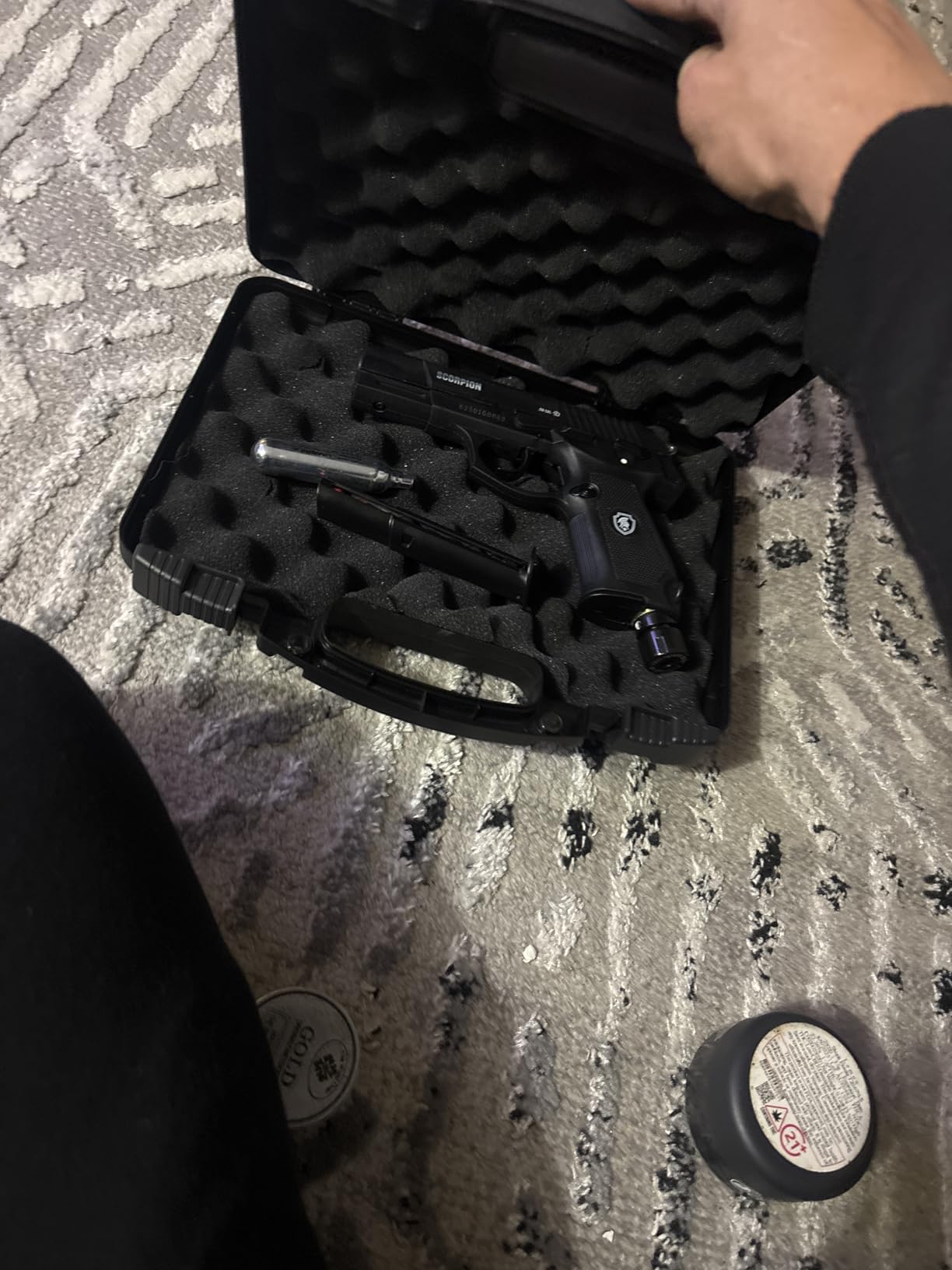 Lancer Tactical Scorpion 0.50 Cal Pepper Projectile Launcher Full Set w/Carrying Case-Less Lethal for Self Defense, Personal Defense, Home Defense (CO2 Non-Blowback) customer photo 1